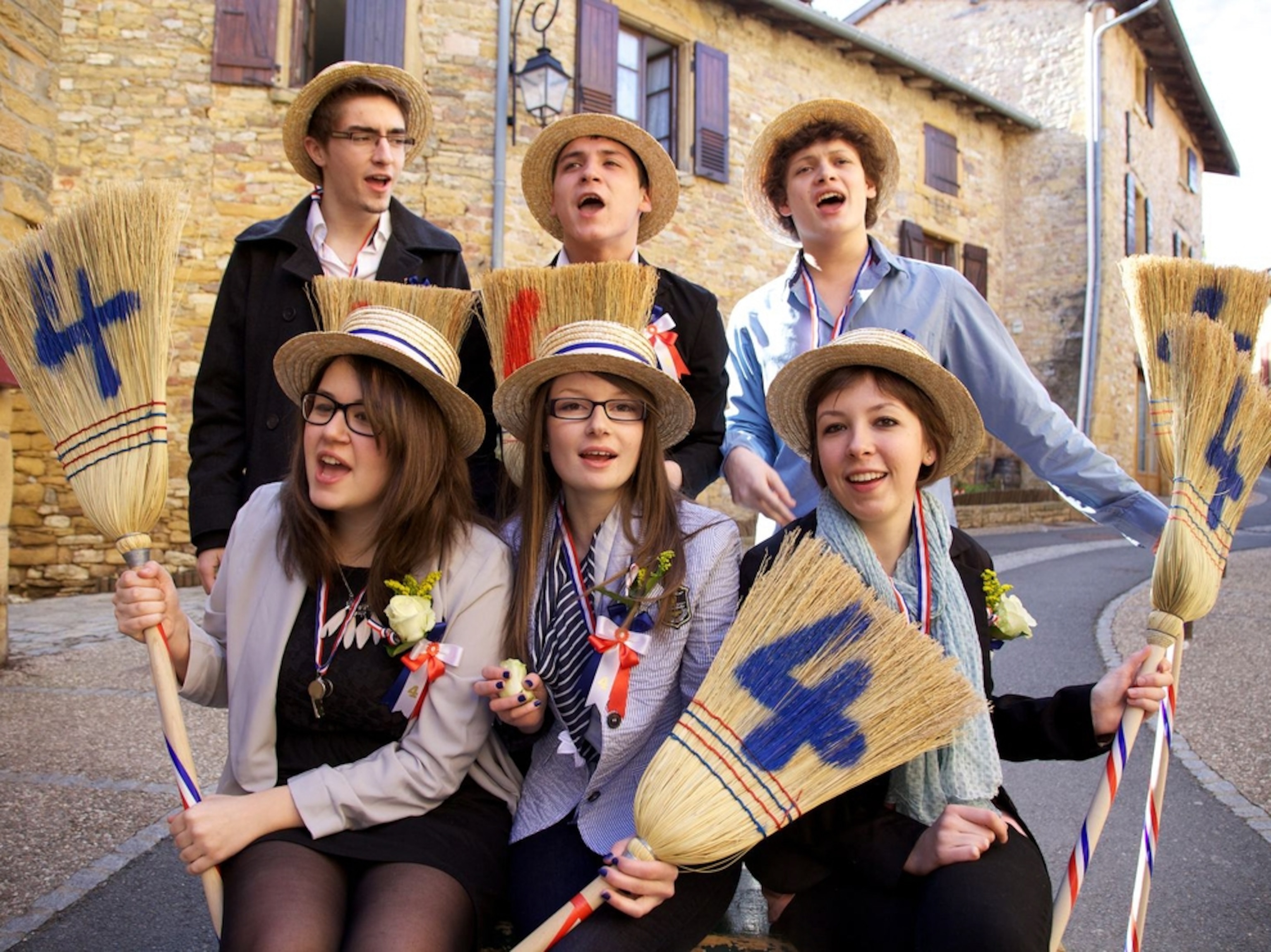 fete conscrit festival in Beaujolais