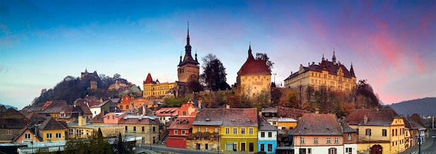 Vlad III was likely born in Sighisoara, a small medieval city founded by Saxon settlers in the Transylvania region of present-day Romania, pictured here. The city center is a UNESCO World Heritage site.
