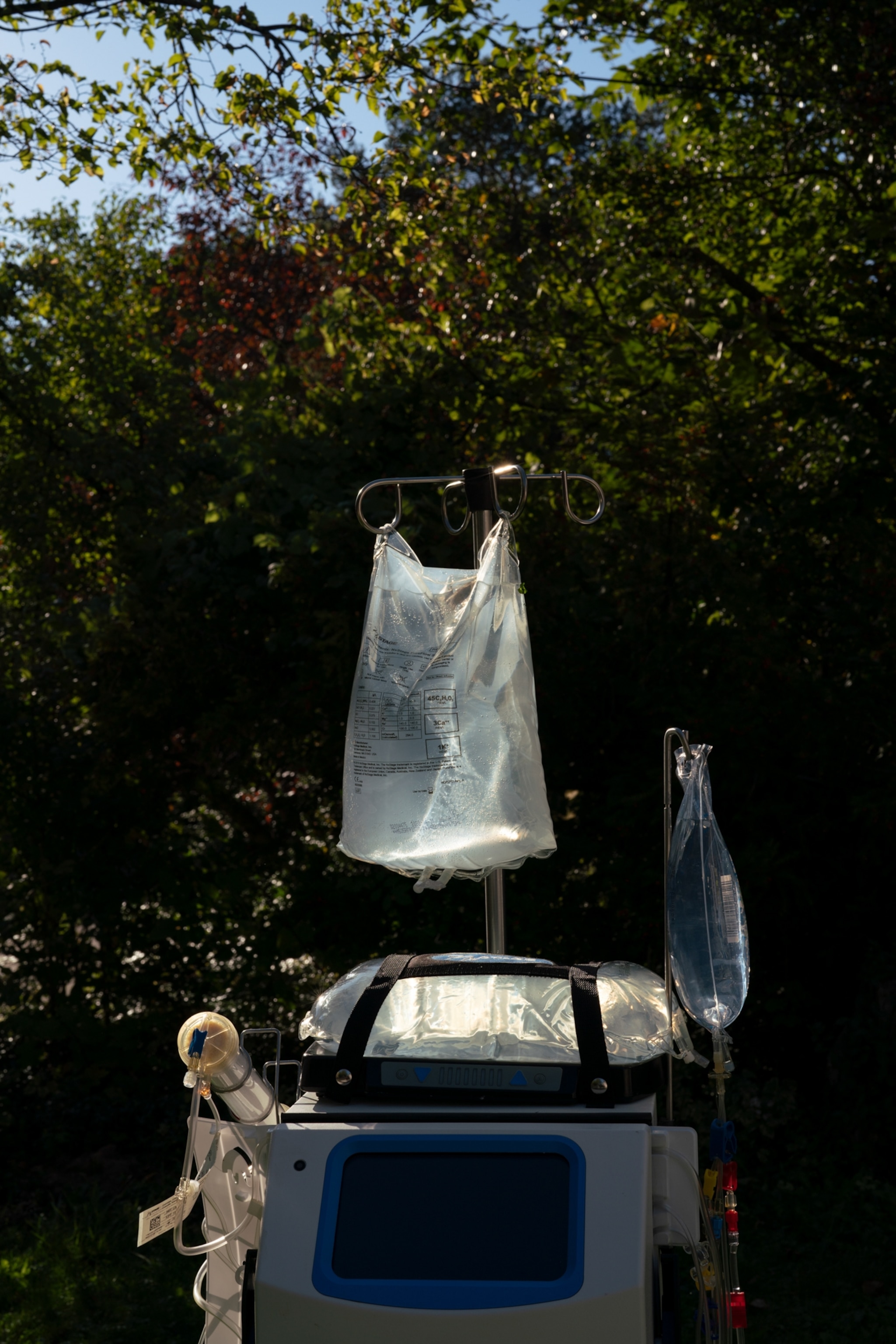 a portable hemodialysis machine