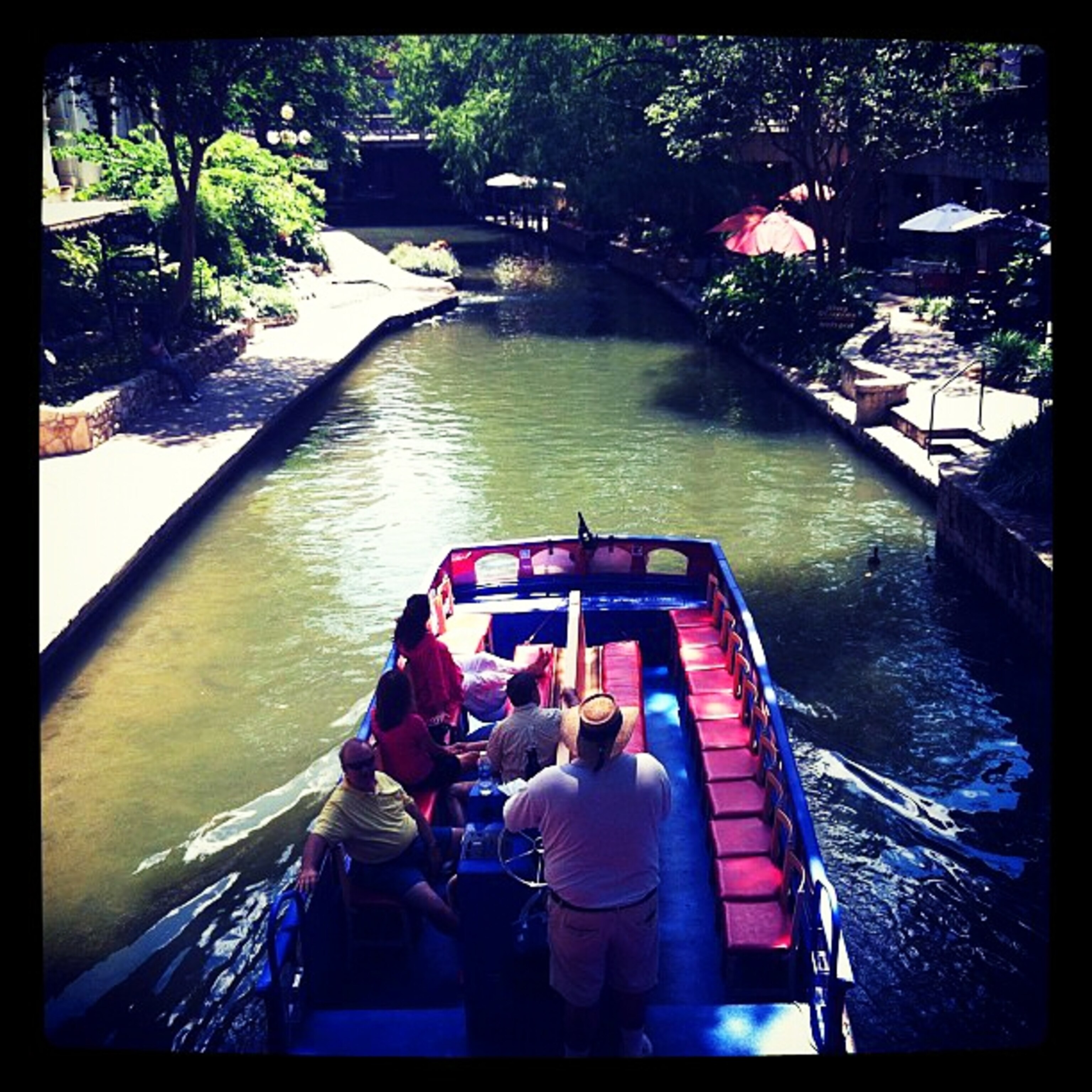 View of the canal at Riverwalk, San Antonio, Texas