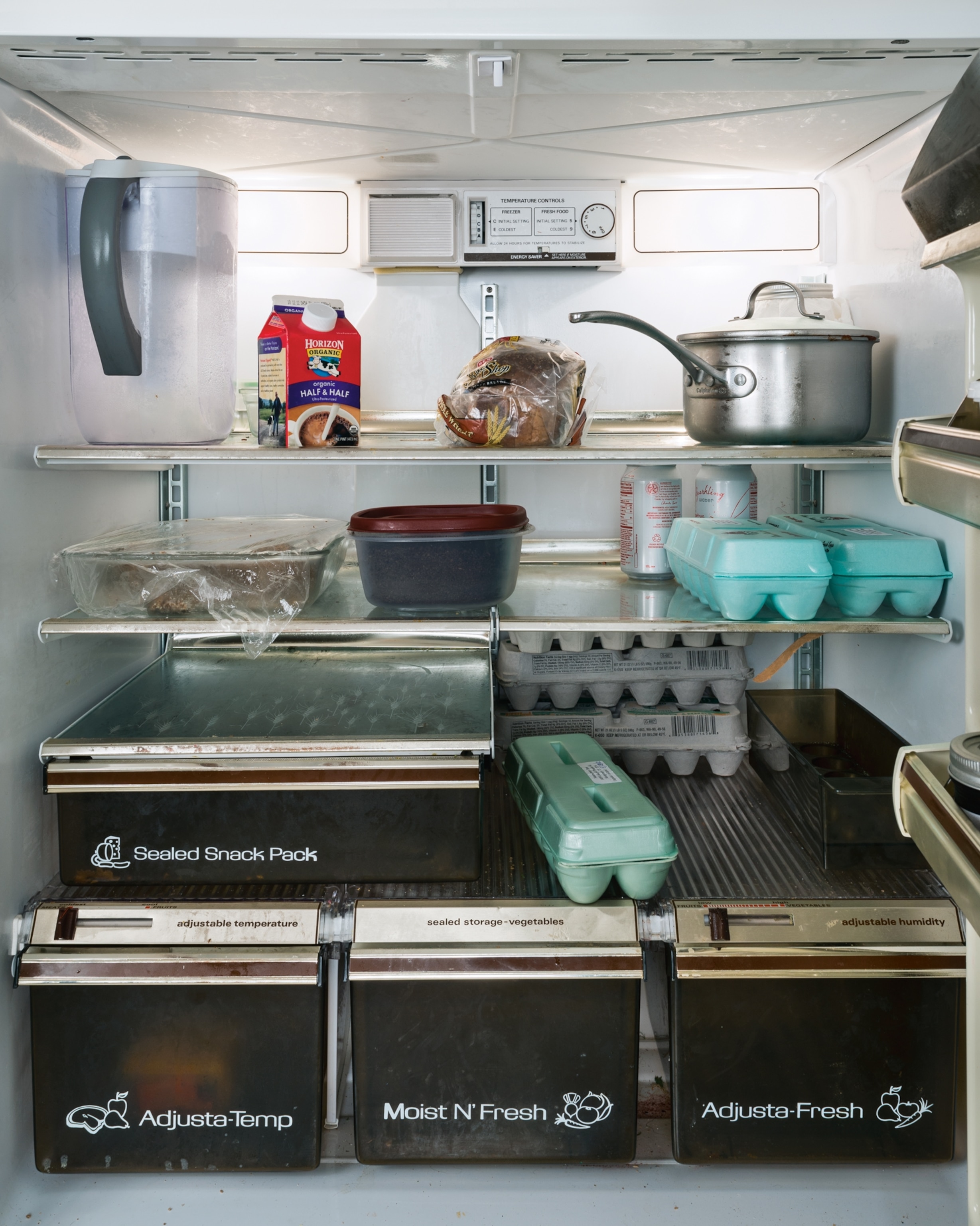 a high school football coach's refrigerator