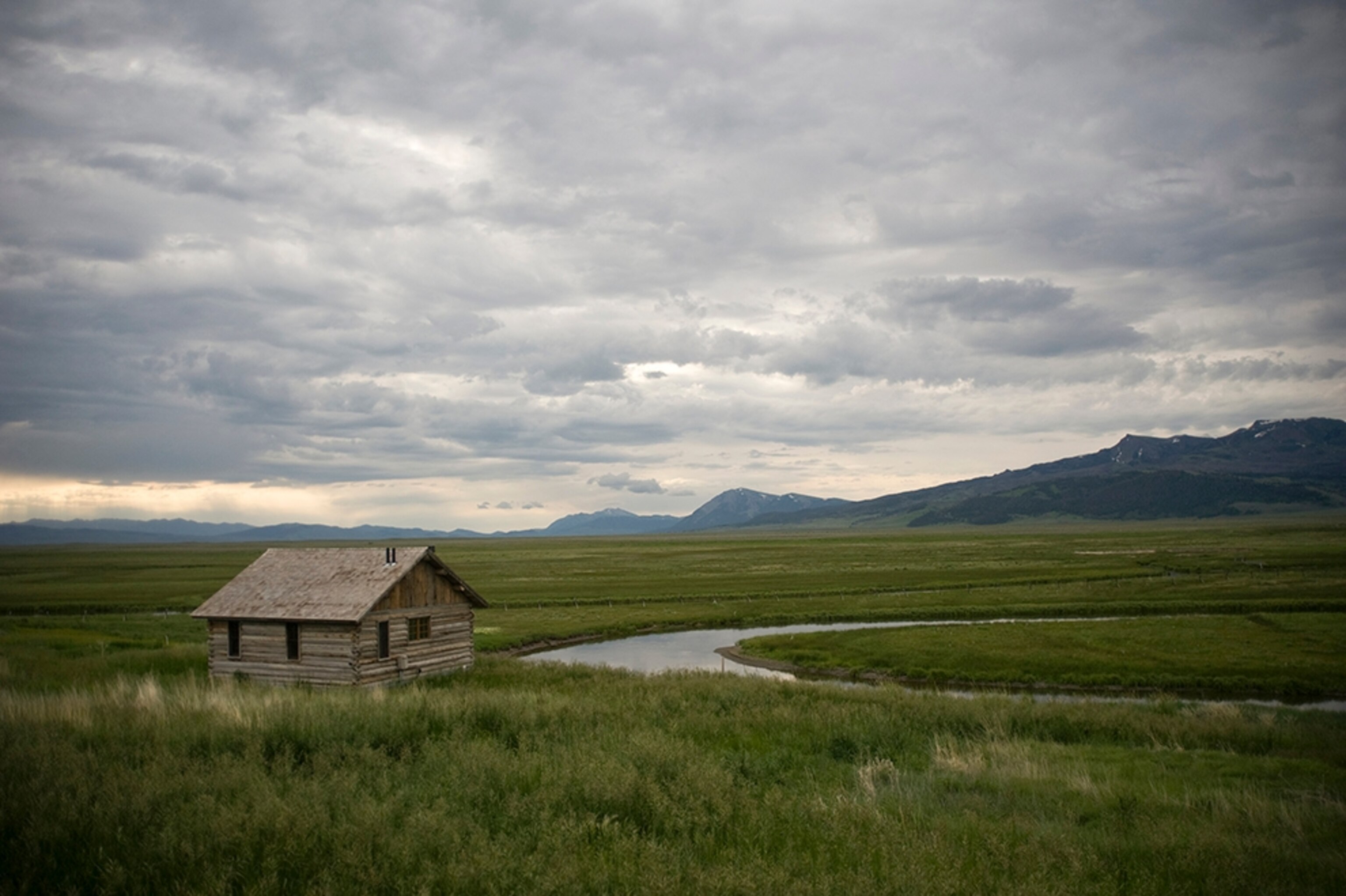 a cabin off of the Yellowstone Stagecoach Route