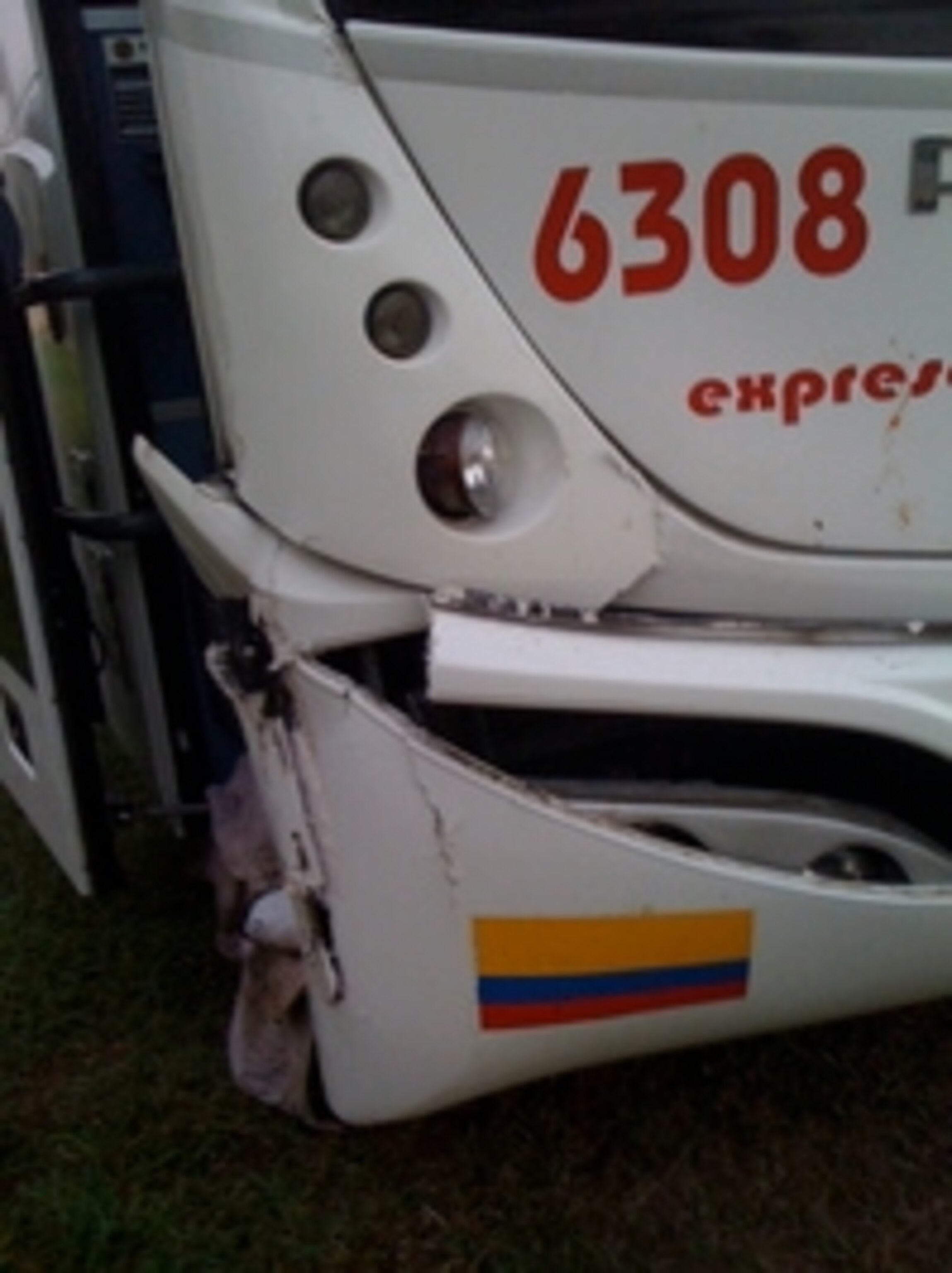 Damage to bus