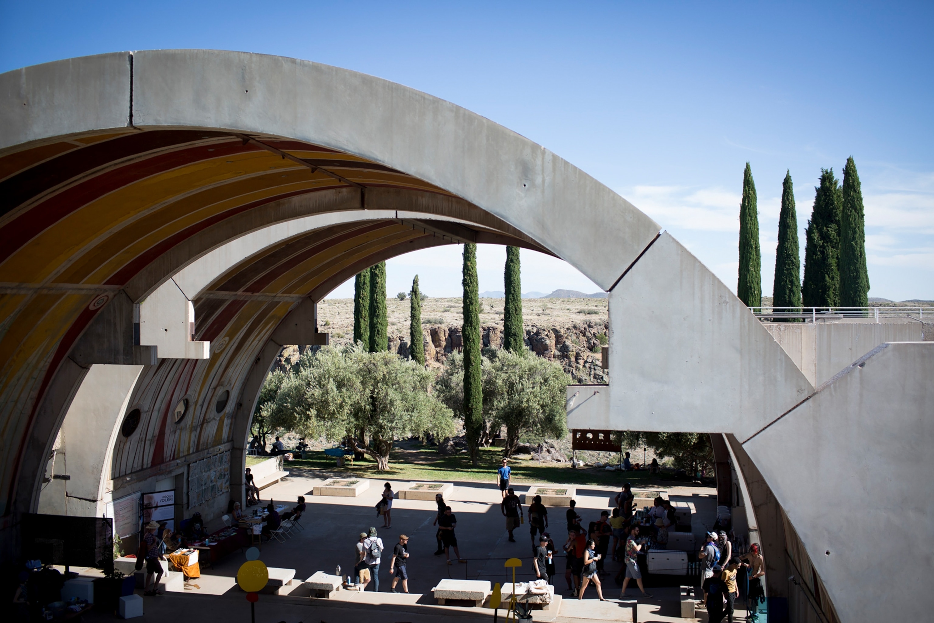 Arcosanti, an experimental town, in Mayer, Arizona