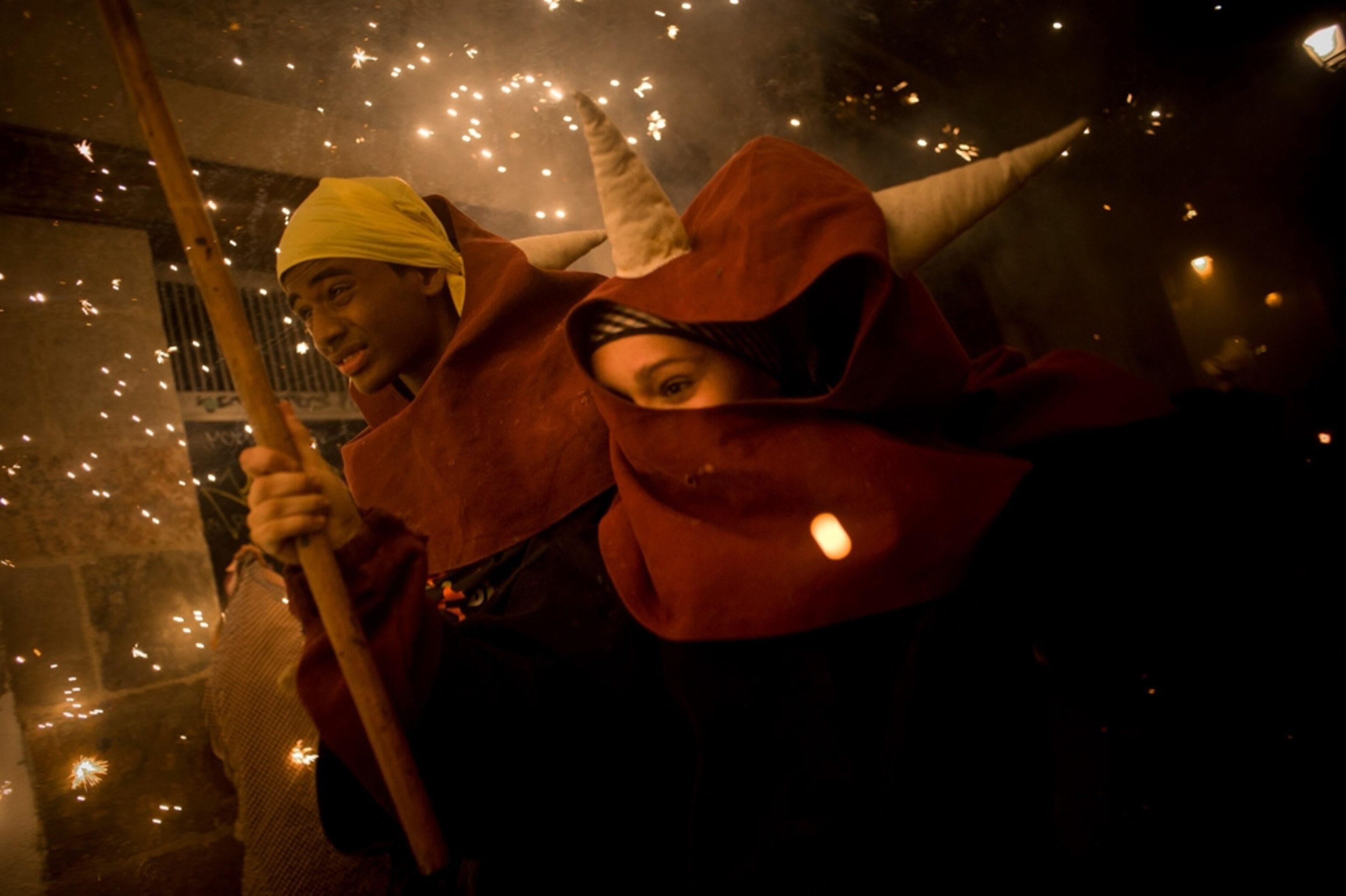 Pictures We Love August - A picture of people in costumes at the Sant Roc Festival.
