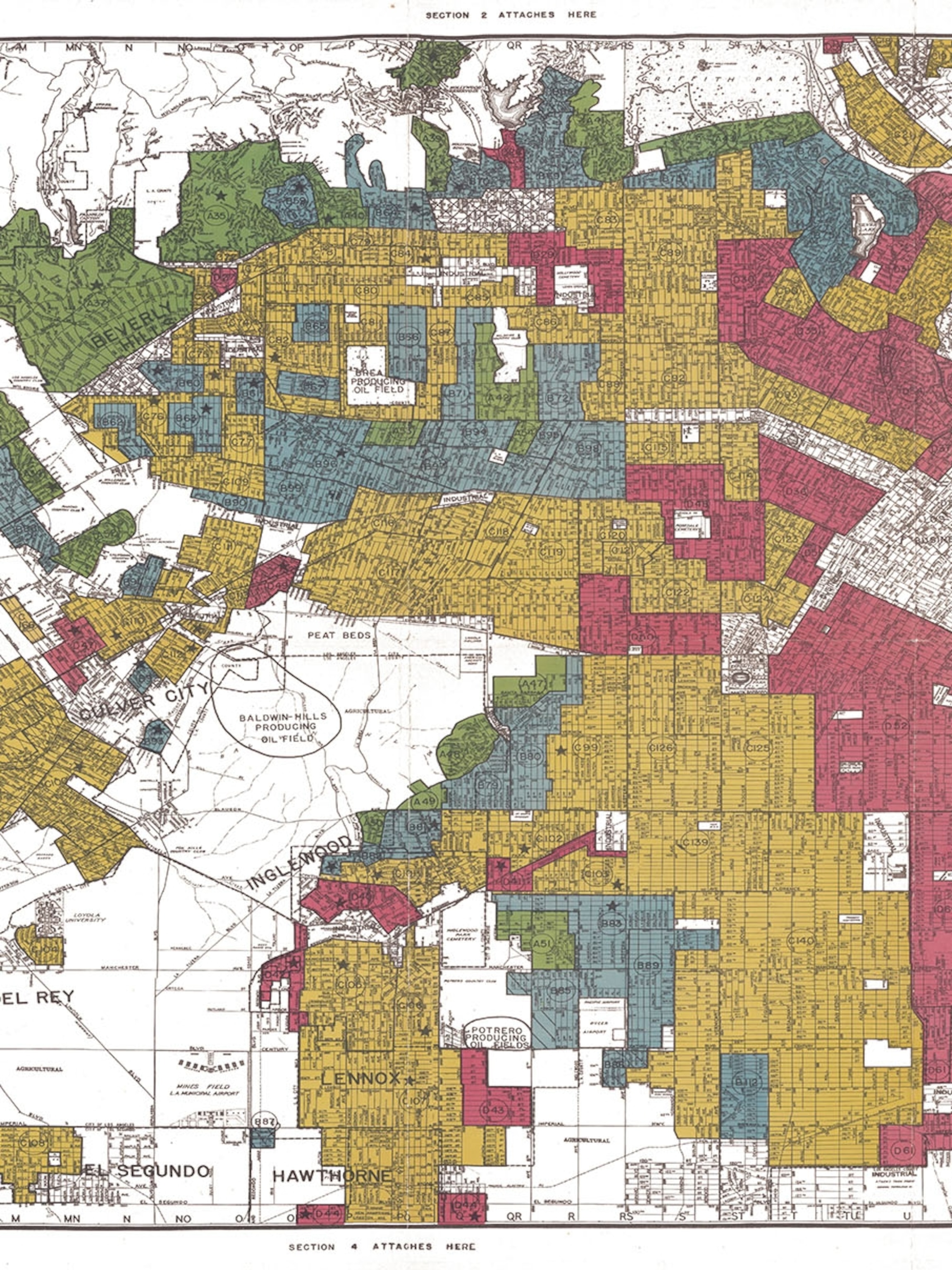 Los Angeles Redlining Map Newly Released Maps Show How Housing Discrimination Happened
