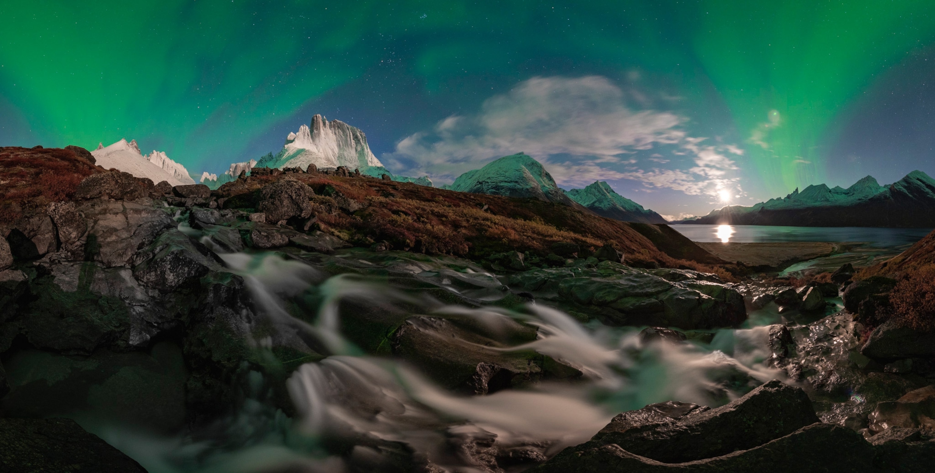 an aurora in Greenland