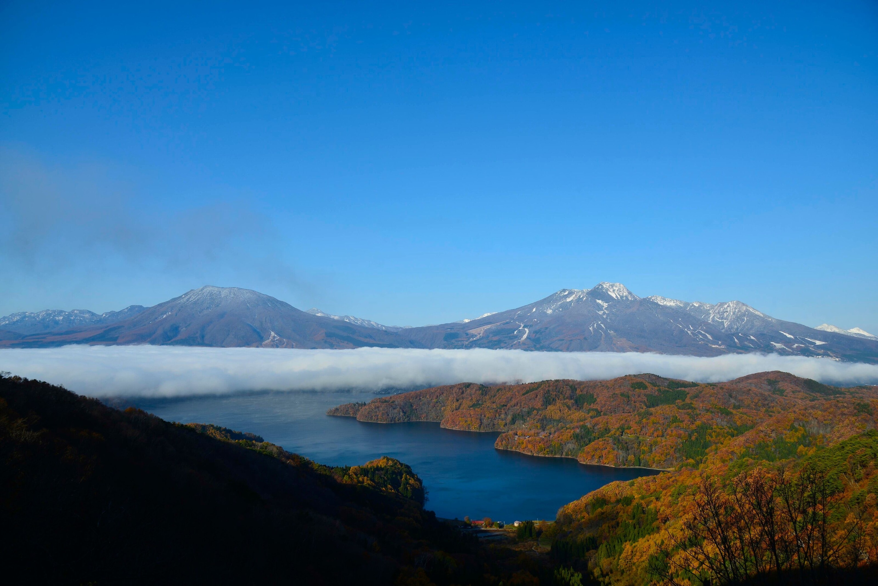 Kayak instructor Shota Ono spends his days slicing through the still waters of Lake Nojiri, one of Nagano's mysterious volcanic lakes
