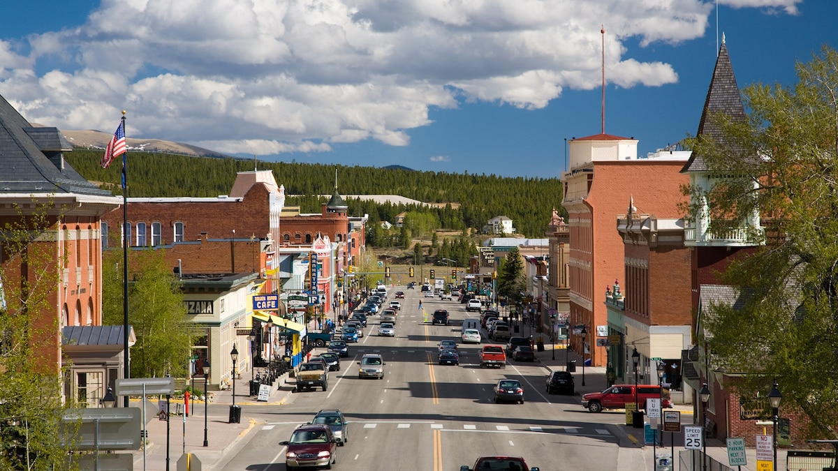 Walk across sky in high-elevation Leadville, CO