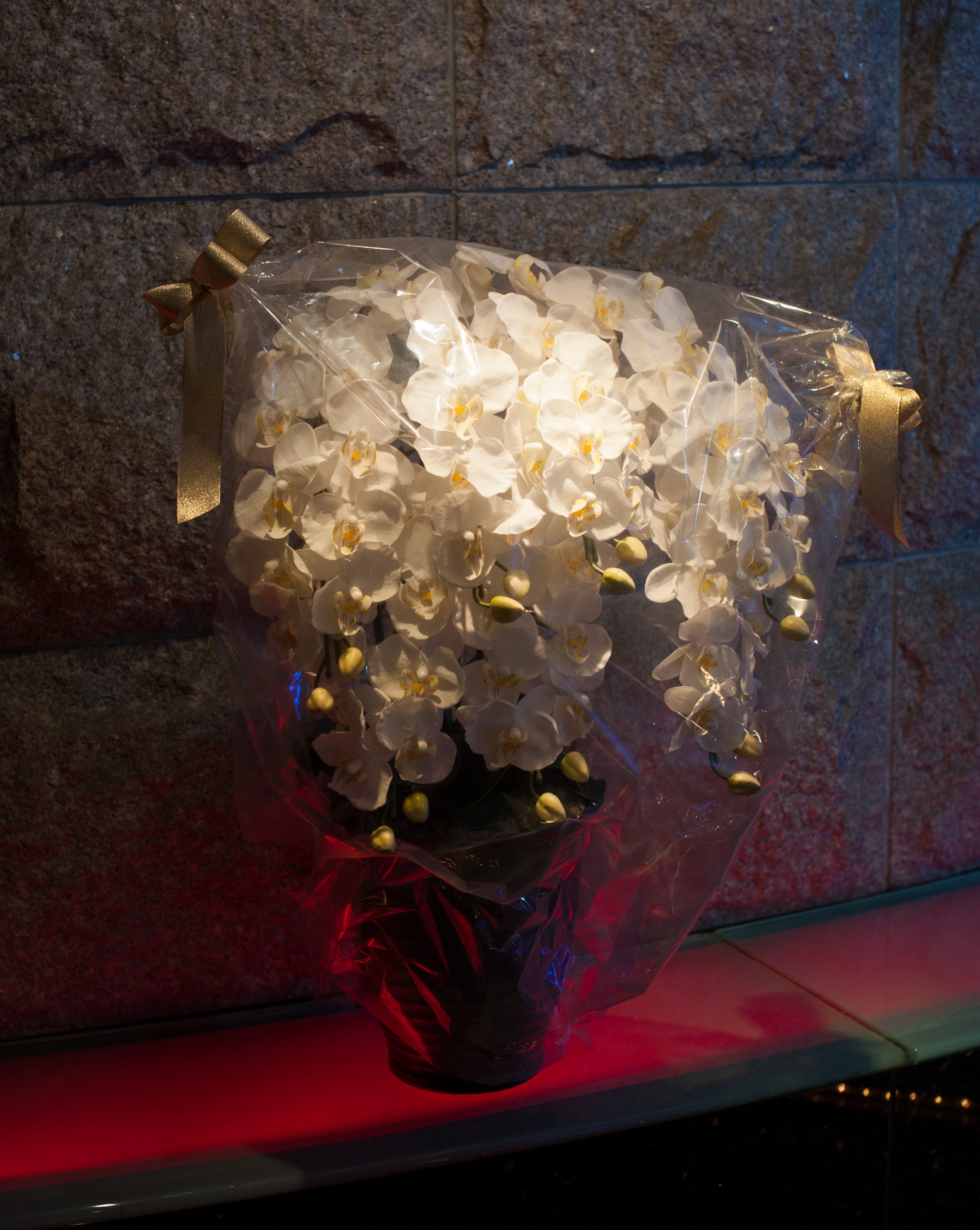 flowers in the Love Hotel Hill district in Tokyo, Japan