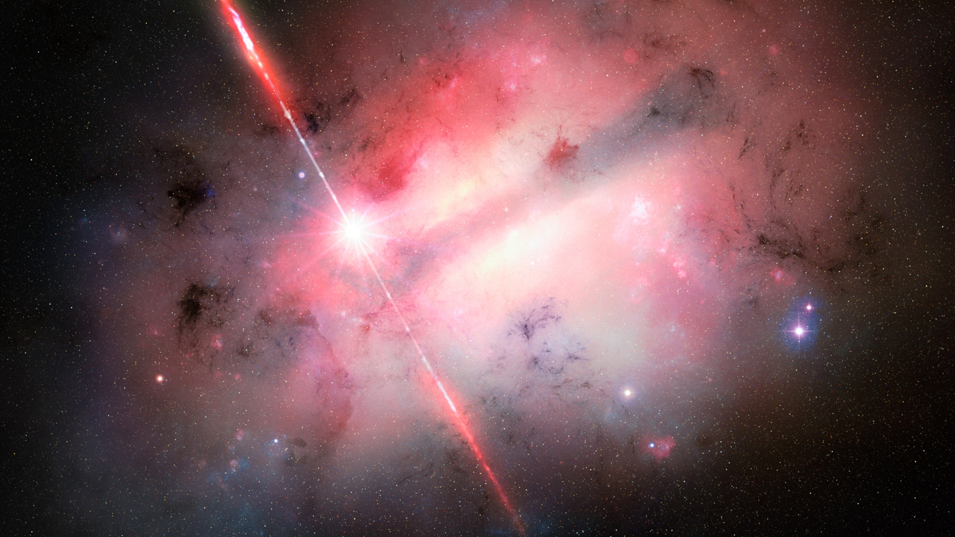 Watch a black hole fall into a star and then blow it up