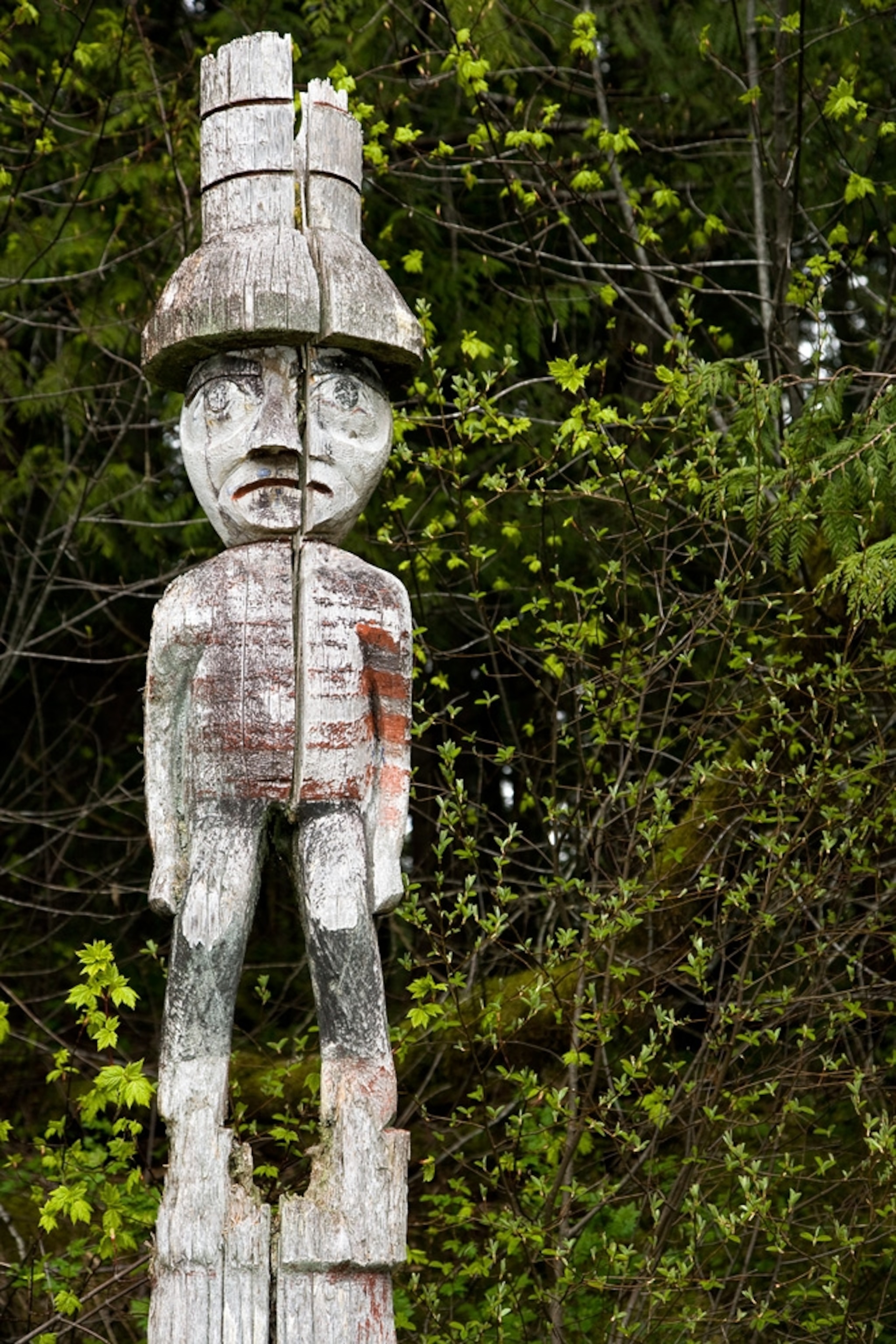 Vancouver 2010 picture A traditional Northwest Coast totem pole is seen in British Columbia