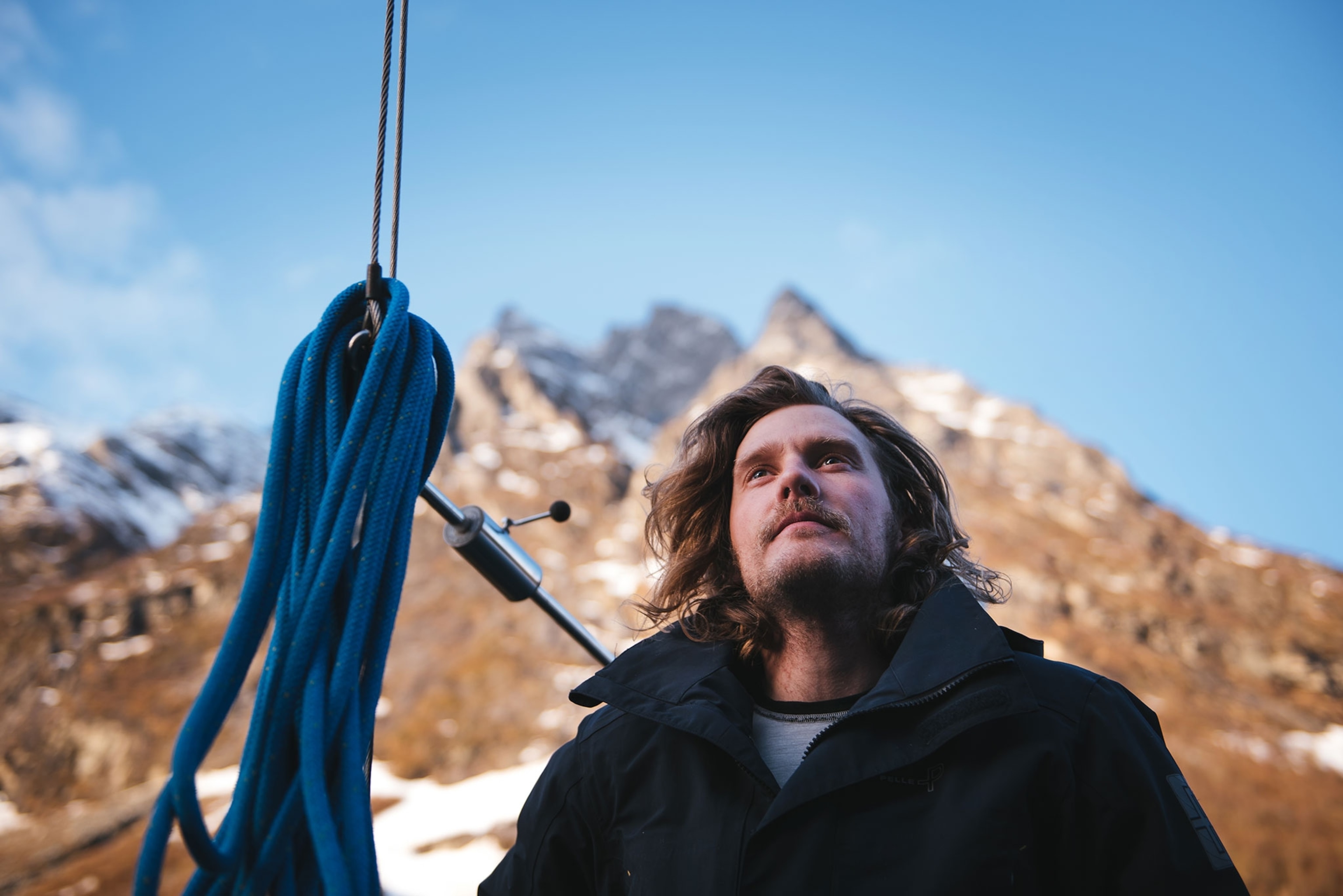 captain Wille Lindberg on his ship the Wyvern