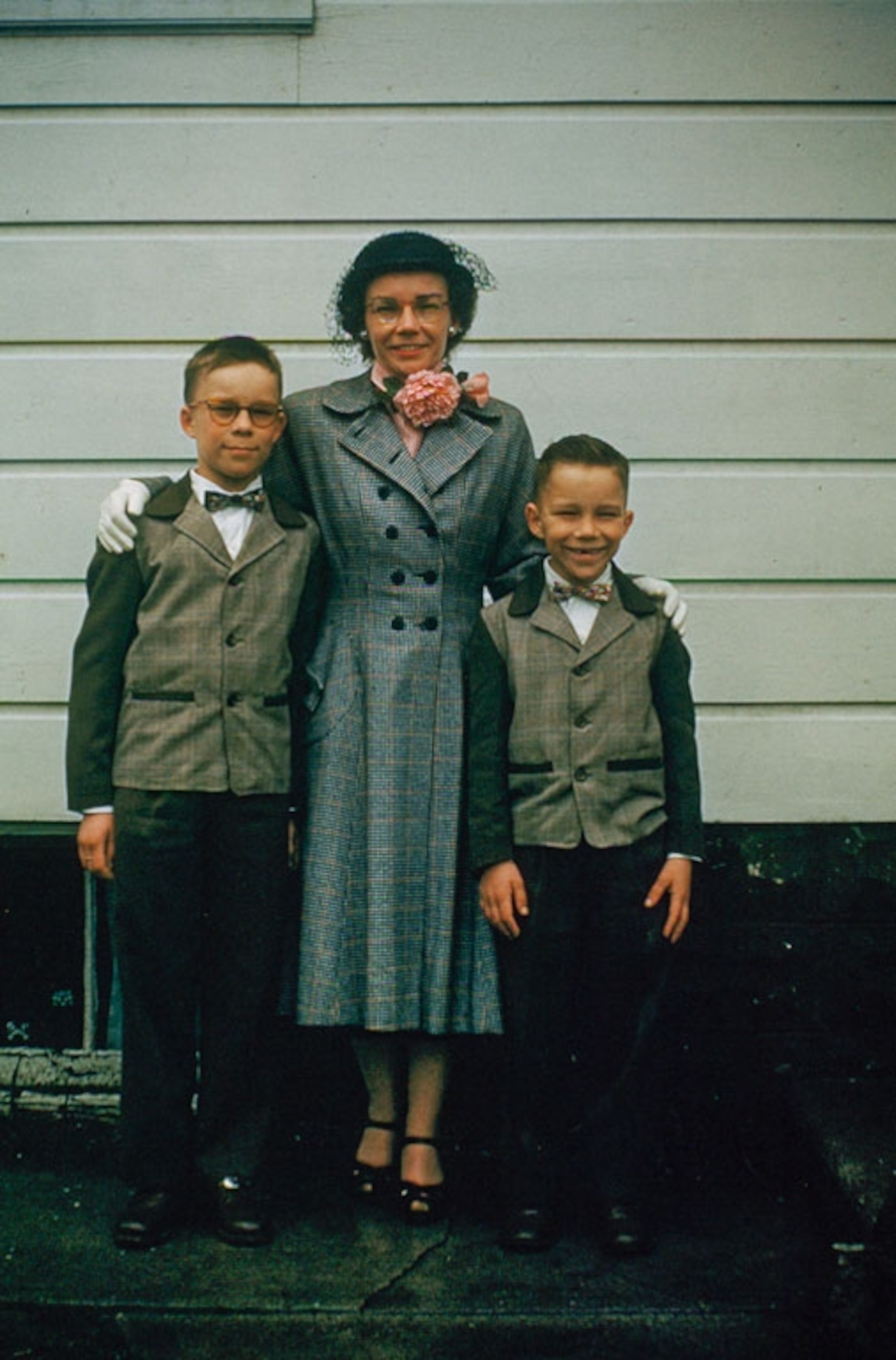 mother and her two sons