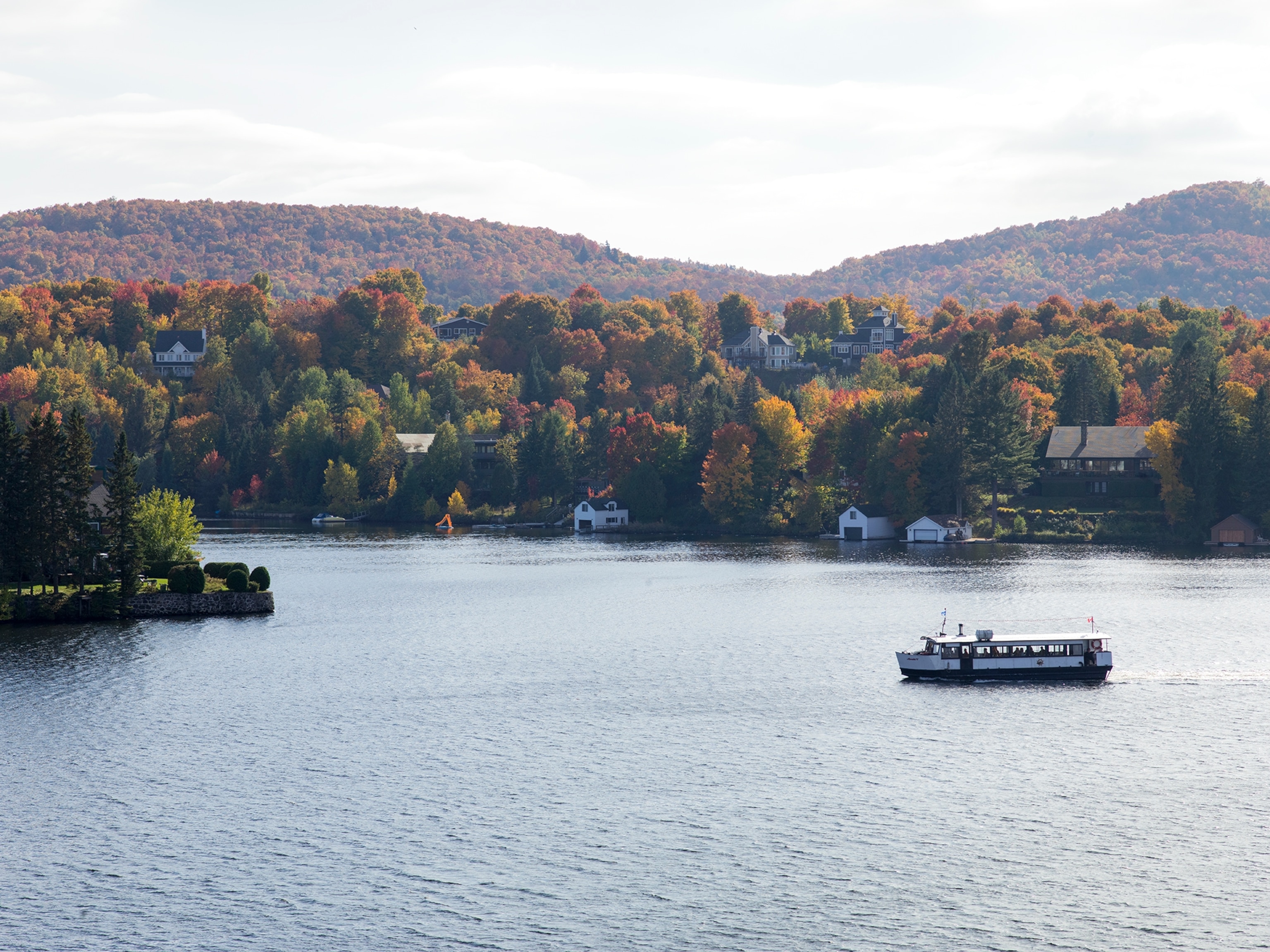 a boat in Sainte-Agathe-des-Monts, Canada
