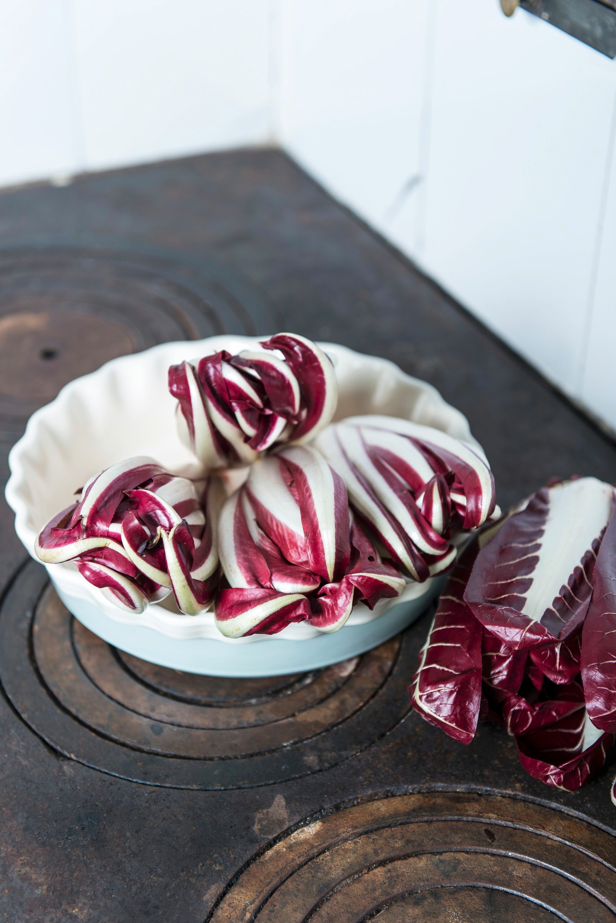 Radicchio from Treviso ready to be served.