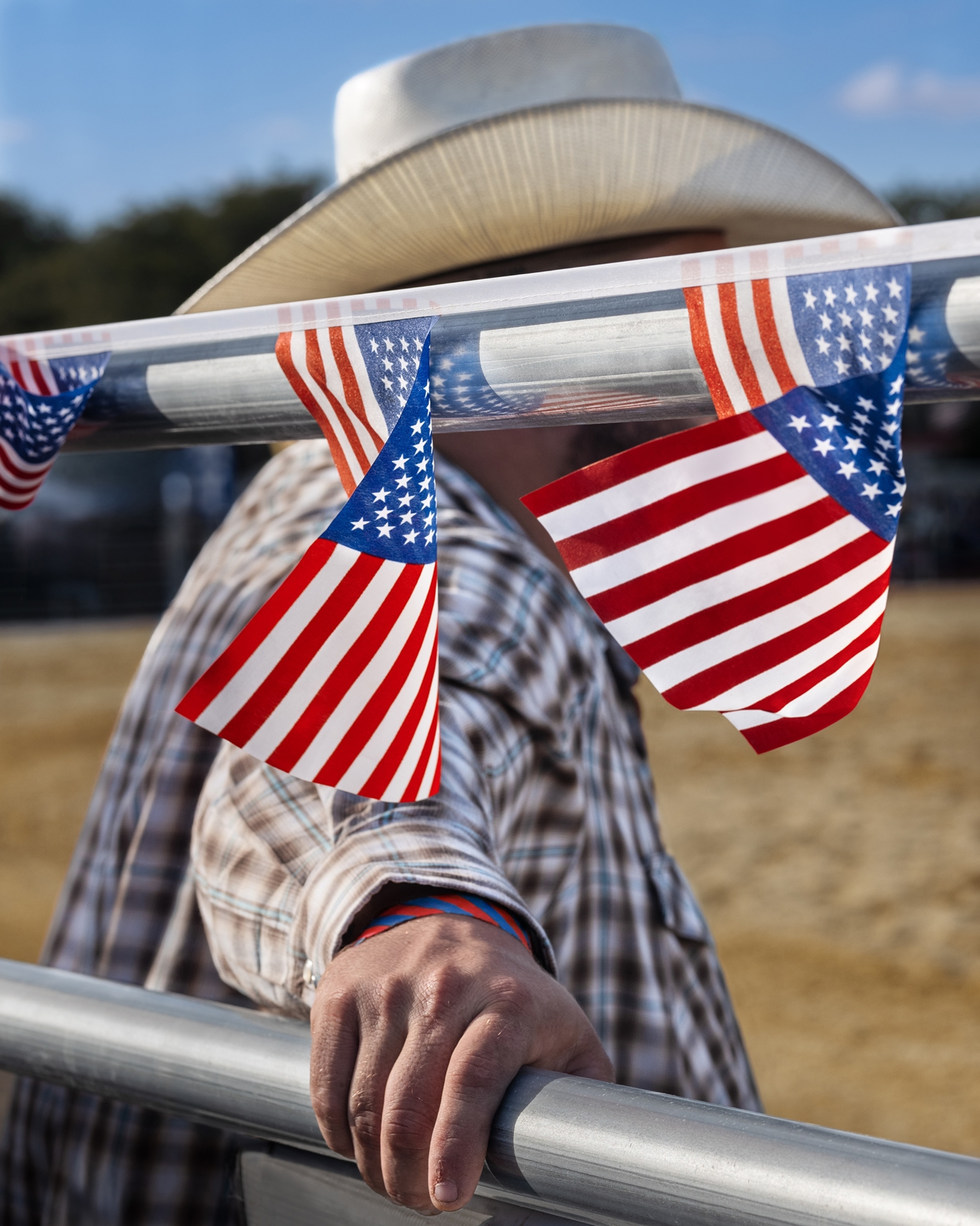 Man behind Flags, Homestead, 2025