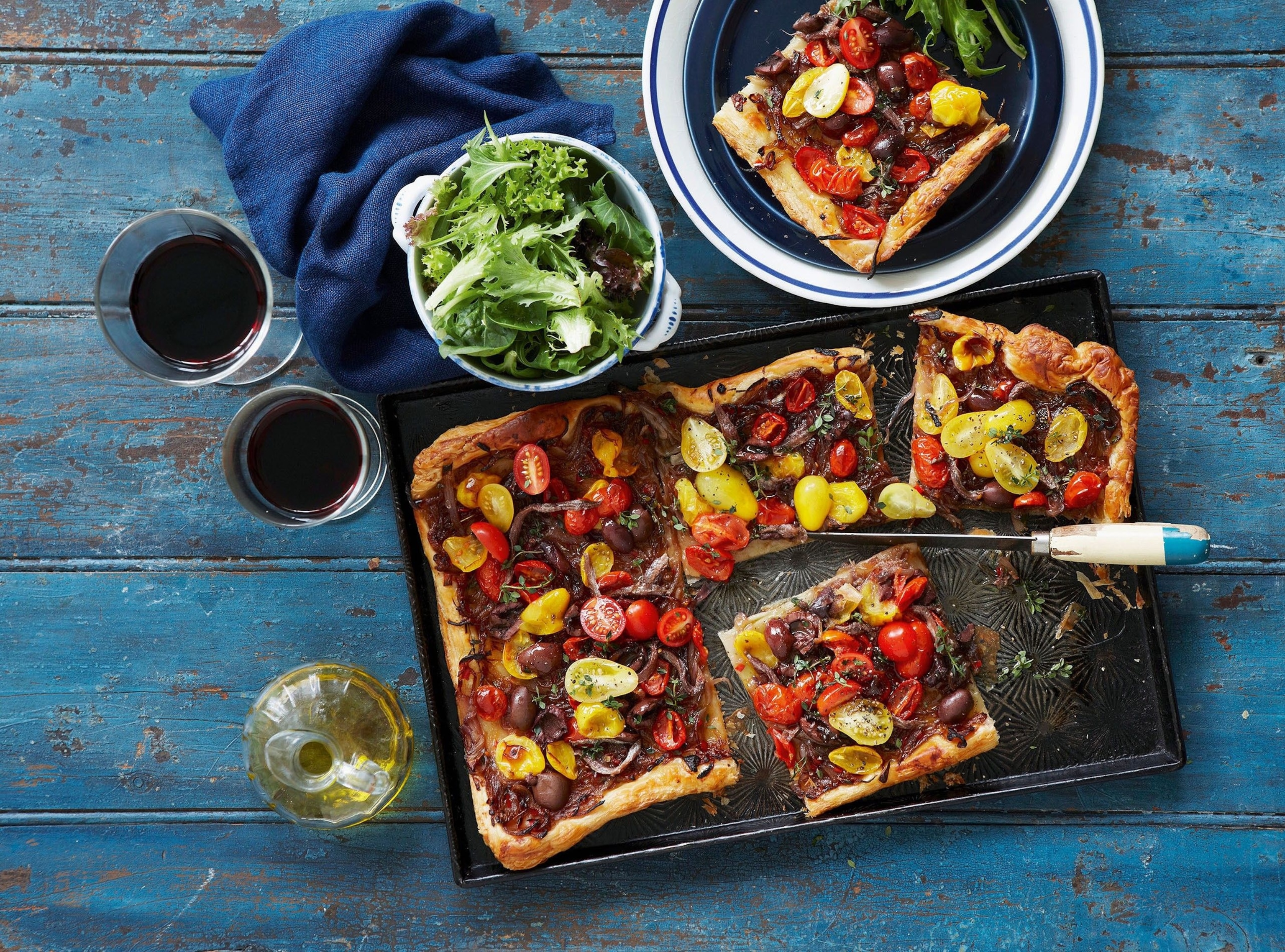 Restaurante La Lonja in Sanlúcar de Barrameda, Andalucia serves wonderful tomatoes with anchovies, with views stretching out across the ocean.