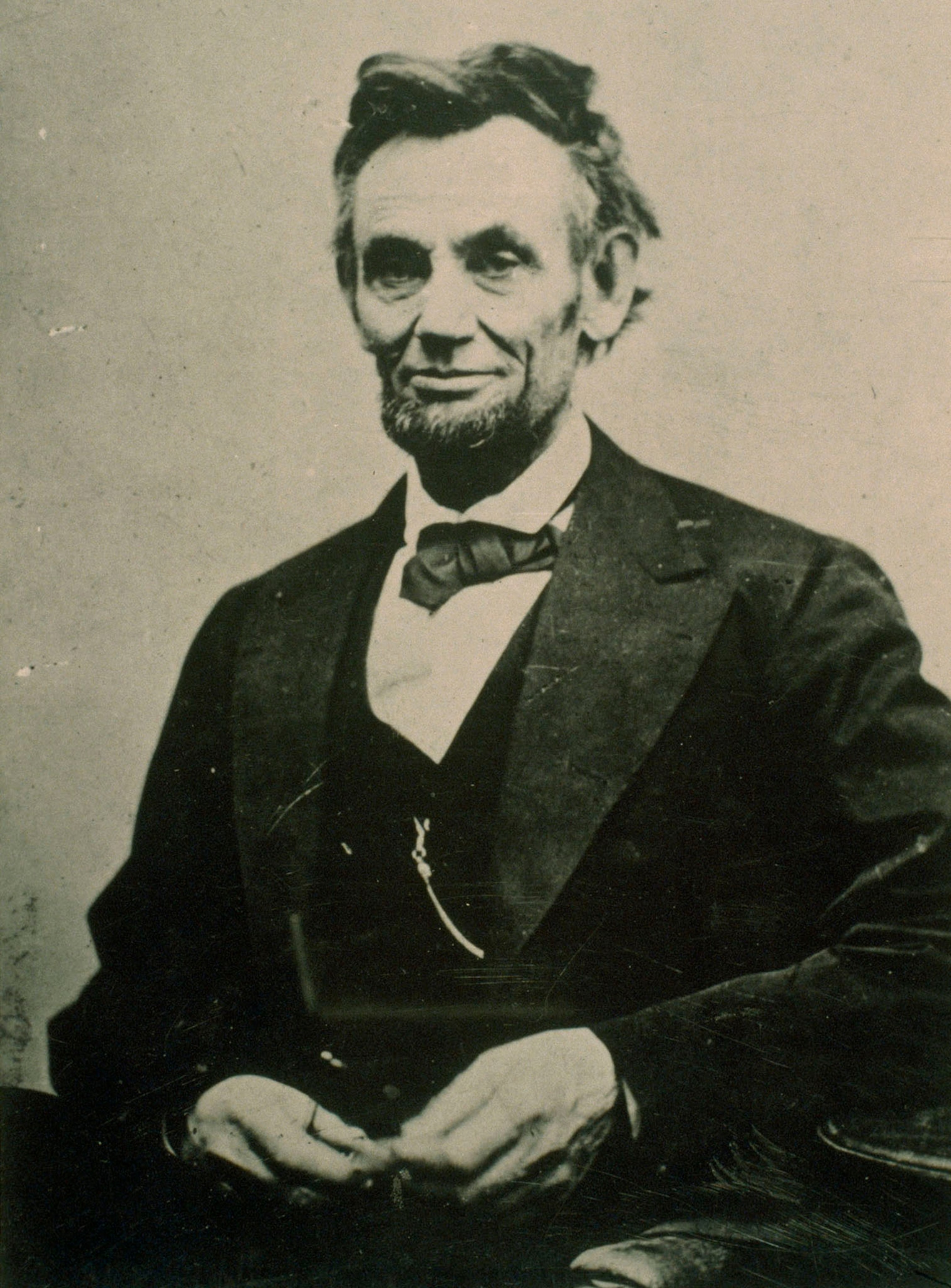 Abraham Lincoln taken in 1865 by Alexander Gardner a few days before the assassination