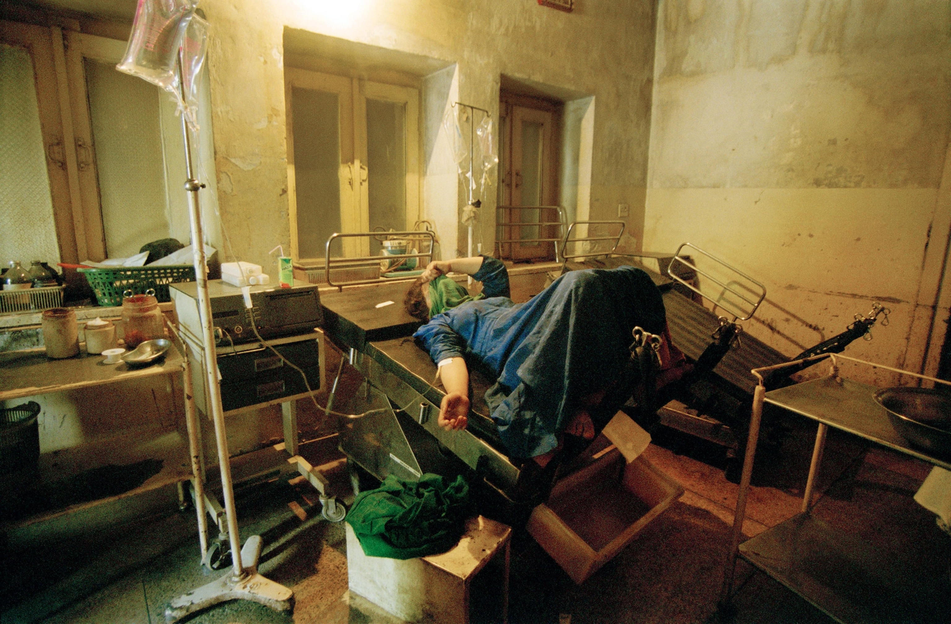 woman in labor in Afghanistan