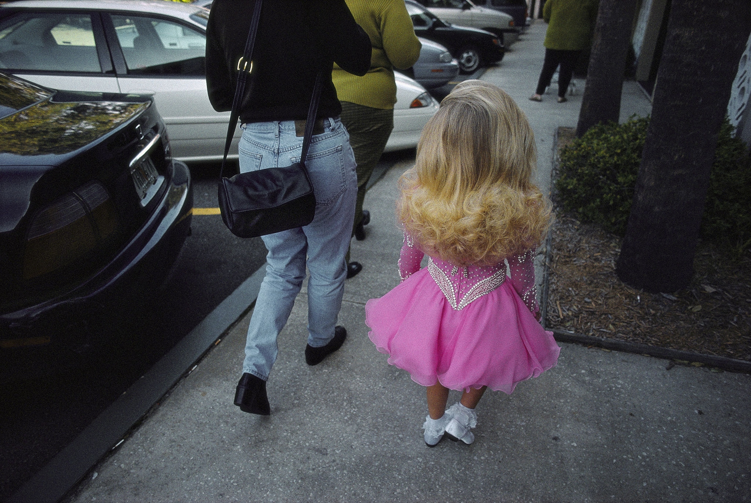 a beauty contest contestant and mother on their way to a pageant