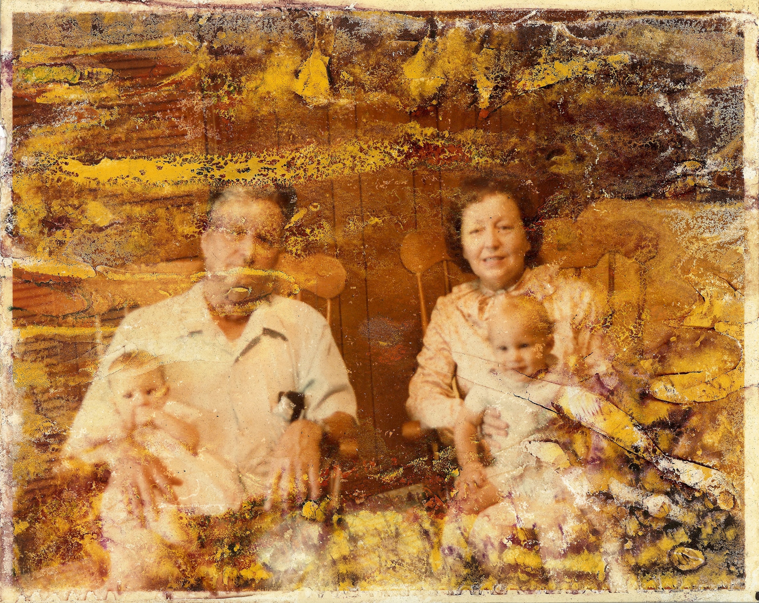 a destroyed family photo
