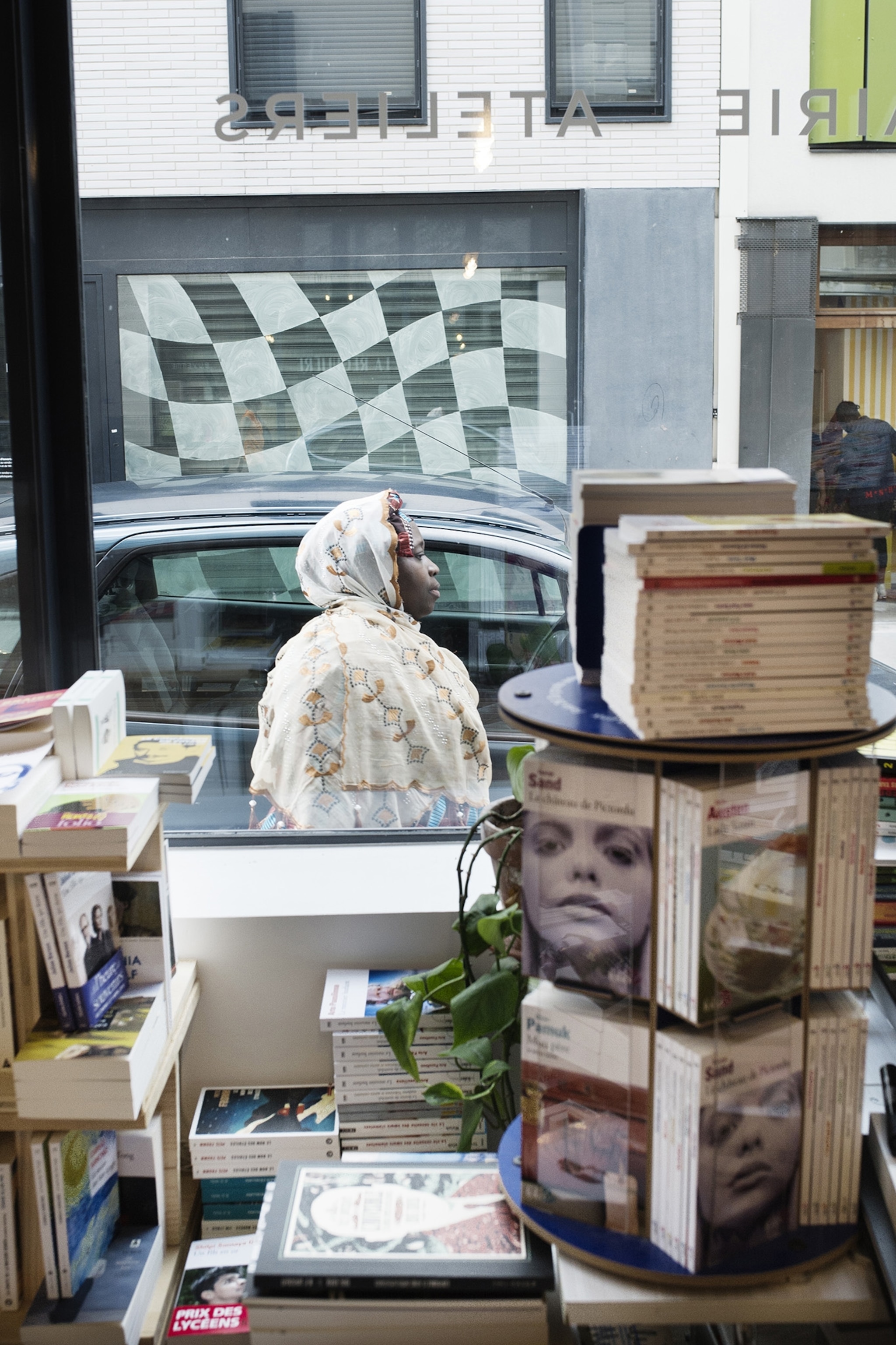 France, Paris, 12 June 2018 In the bookstore-workshop-café "La Régulière", during the signing of a book for children newly released.