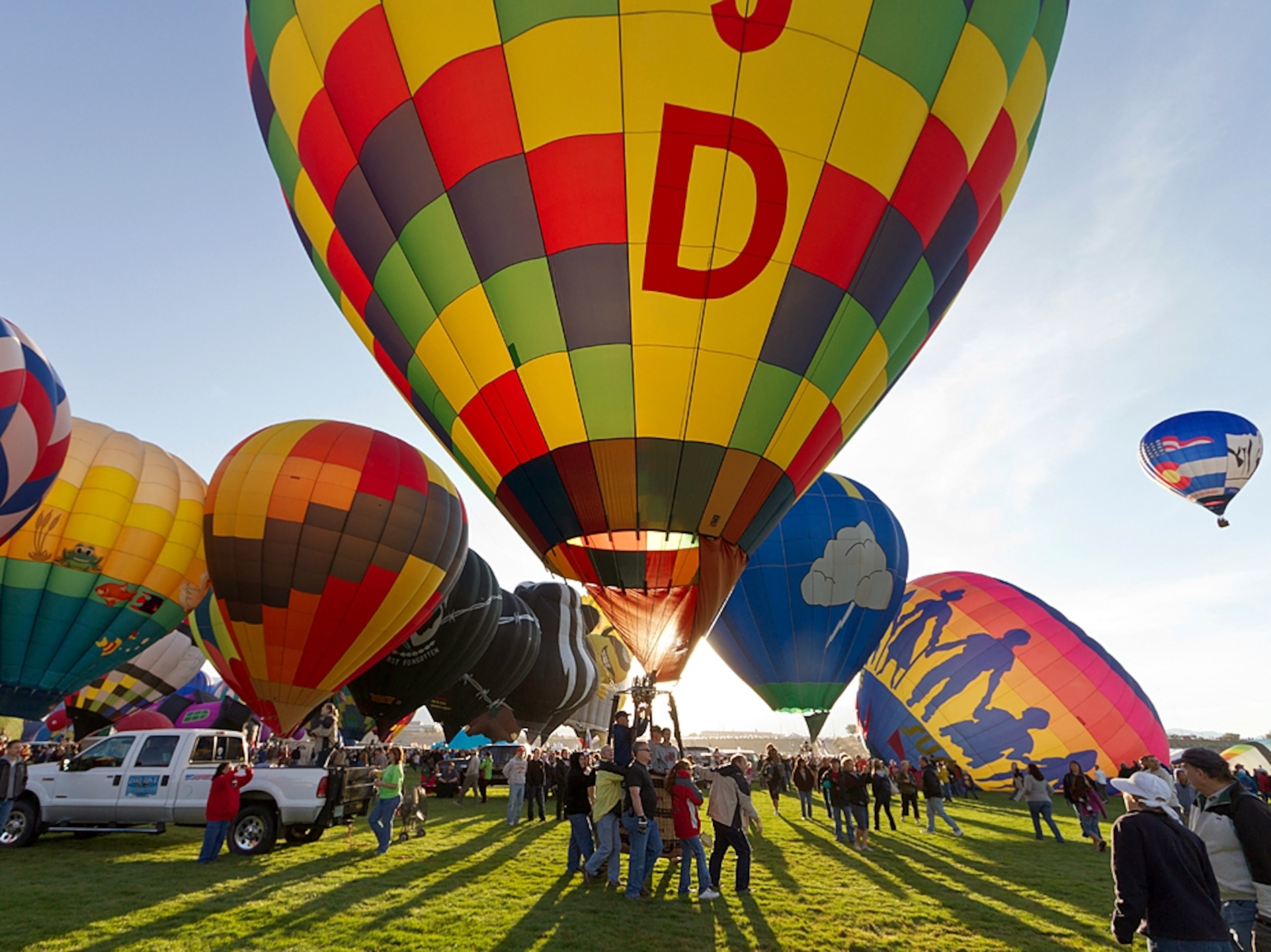 hot air balloons at the International Balloon Fiesta, Albuquerque