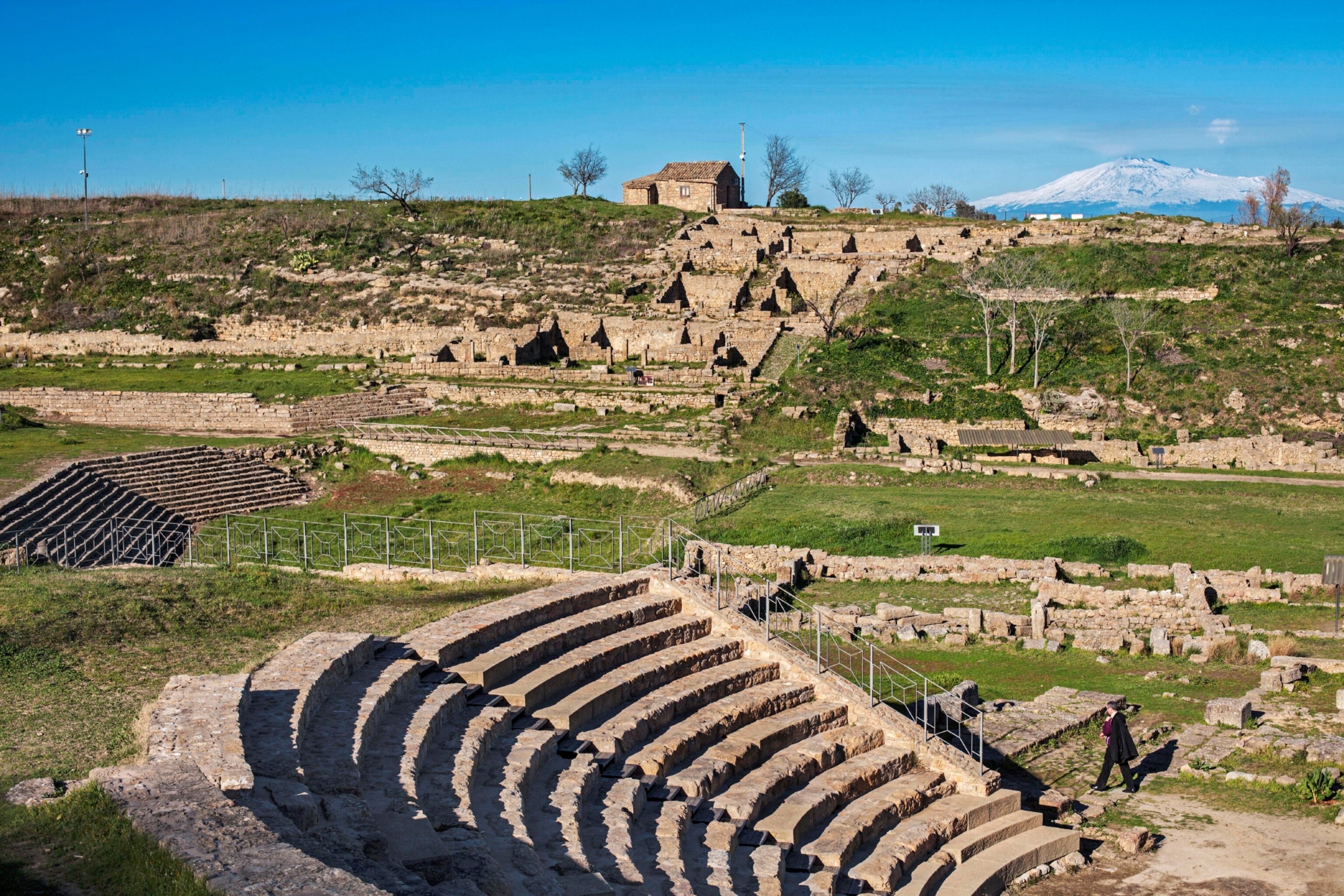 the ancient Italian site of Morgantina