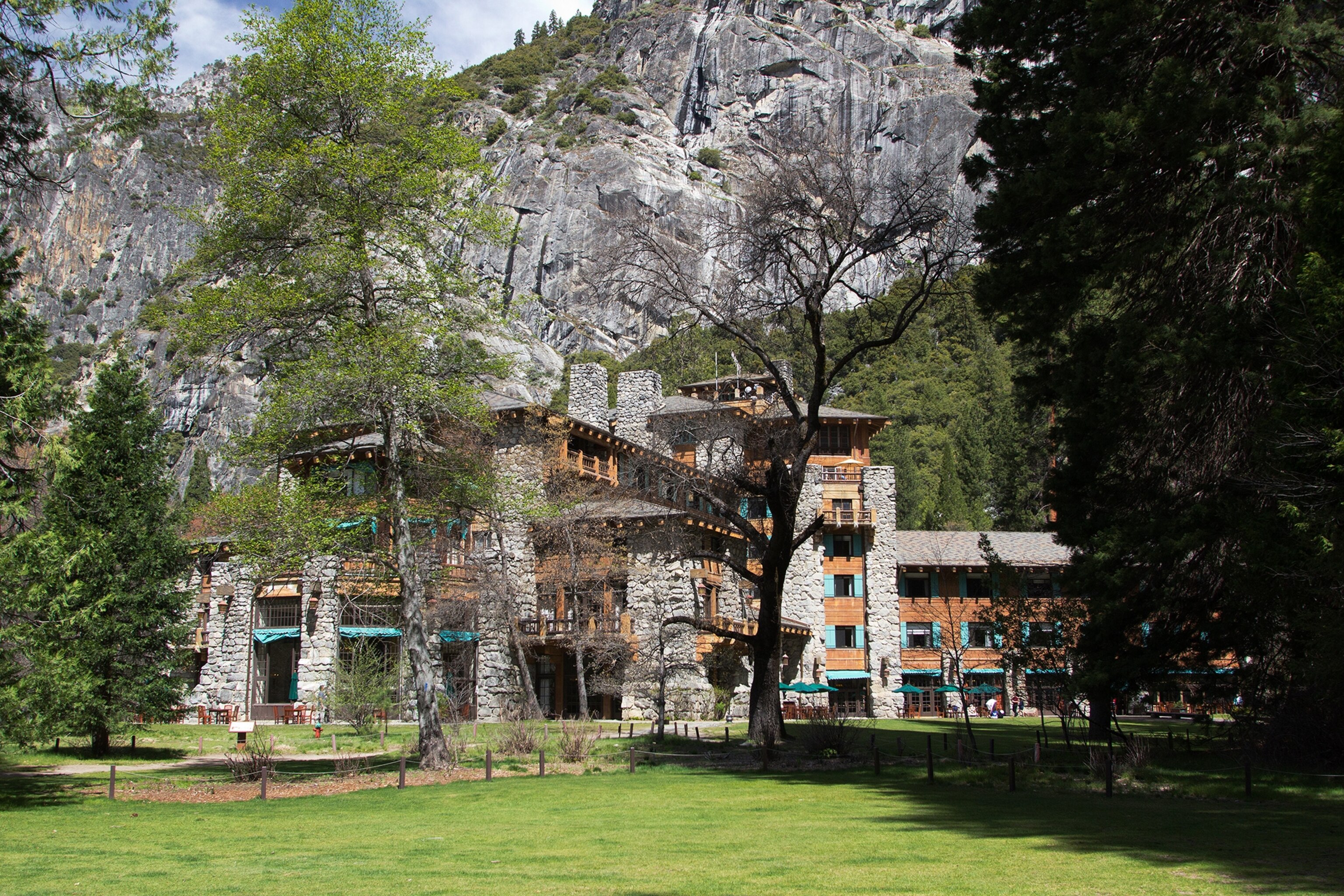 the Ahwahnee Hotel in Yosemite Valley California