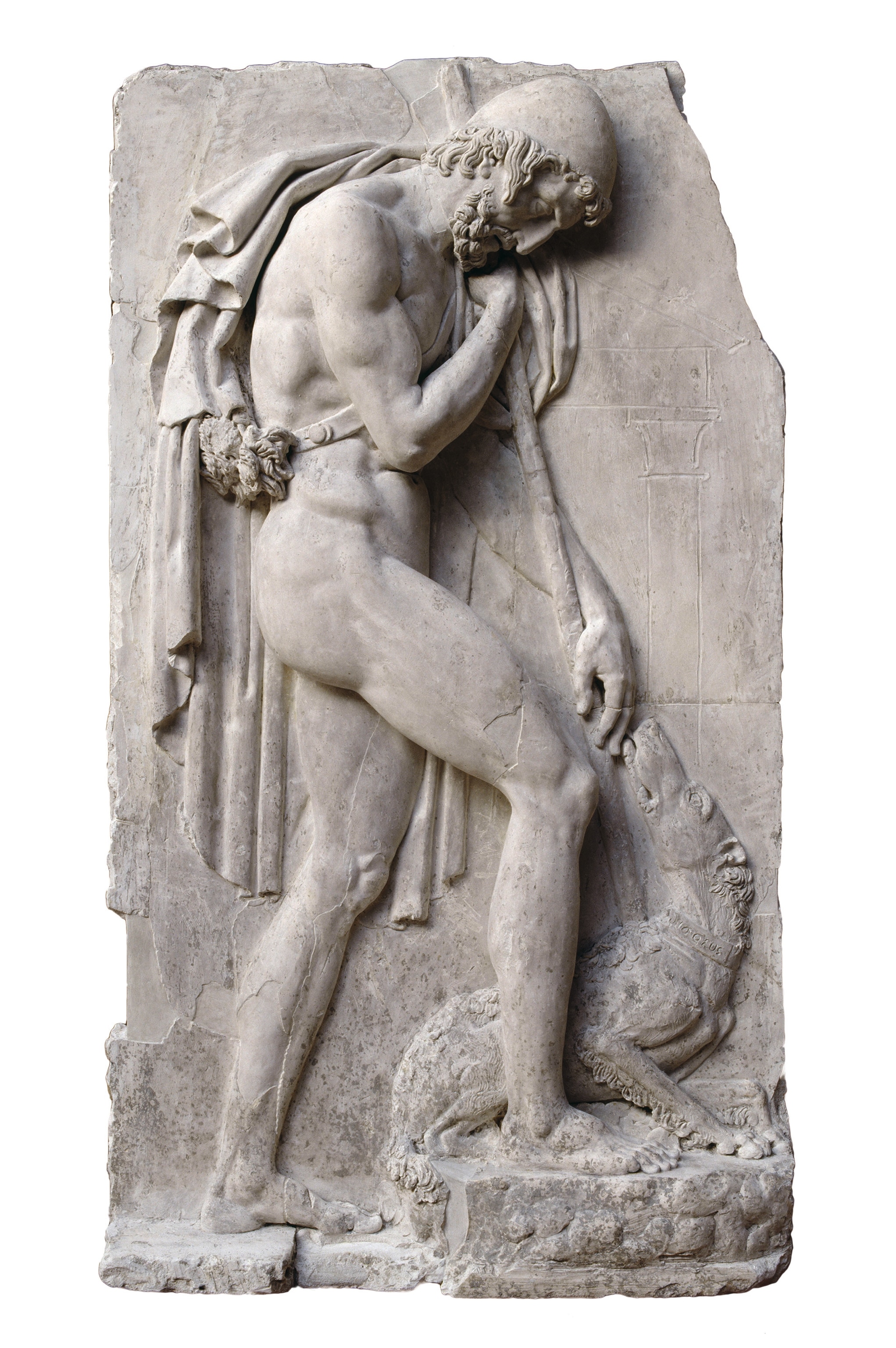 Odysseus’ dog recognizes his master.