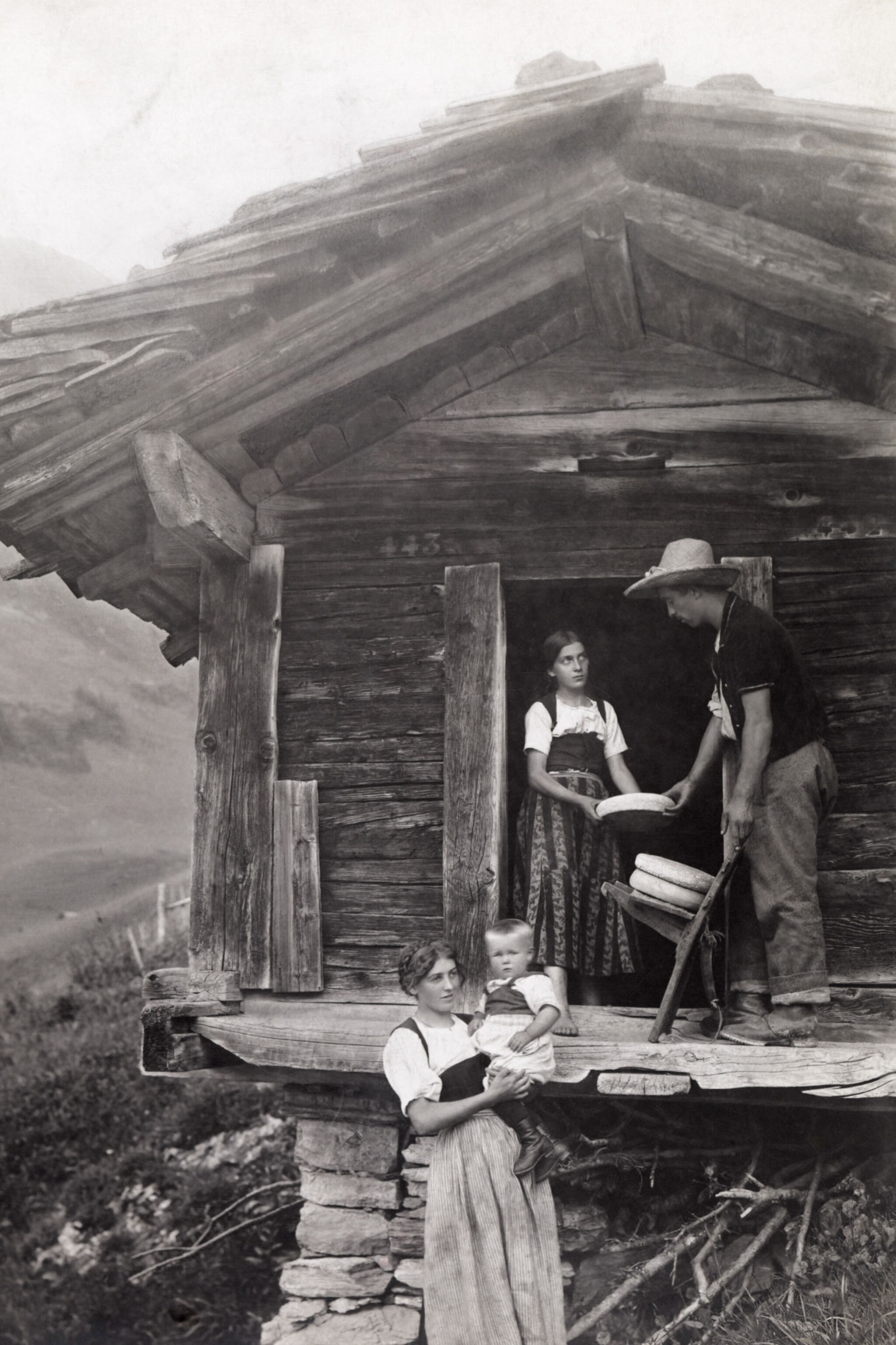 a father and child in Switzerland