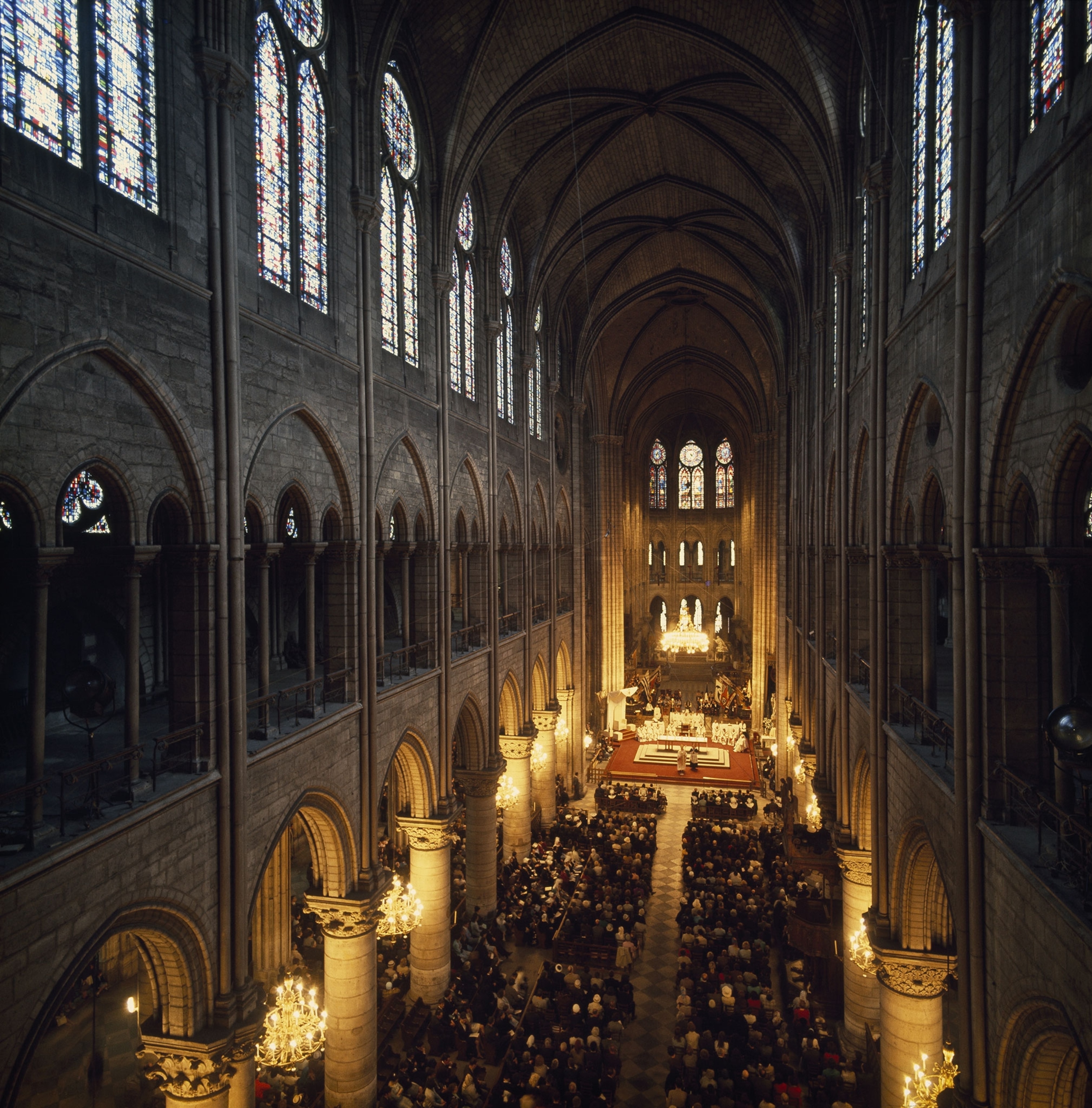 inside a cathedral