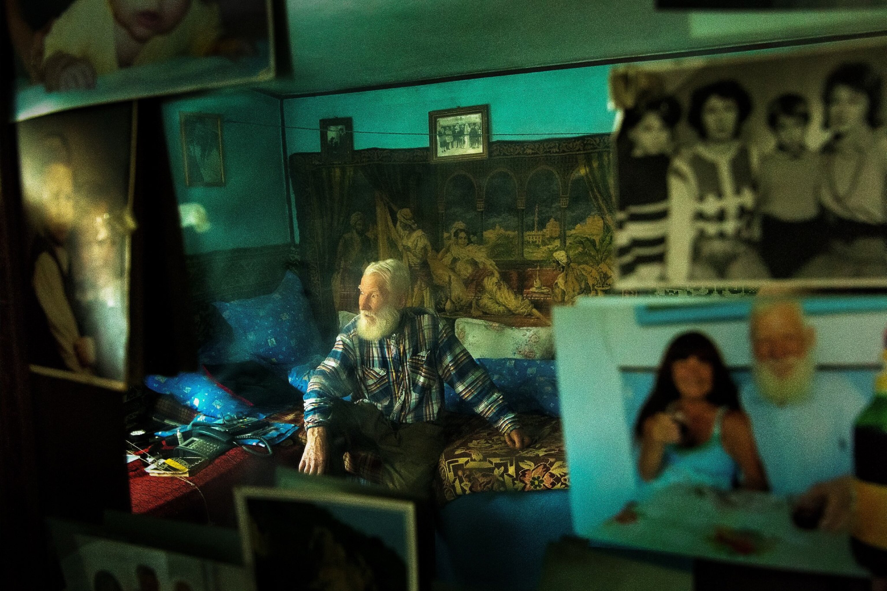 a fisherman in his home, Romania