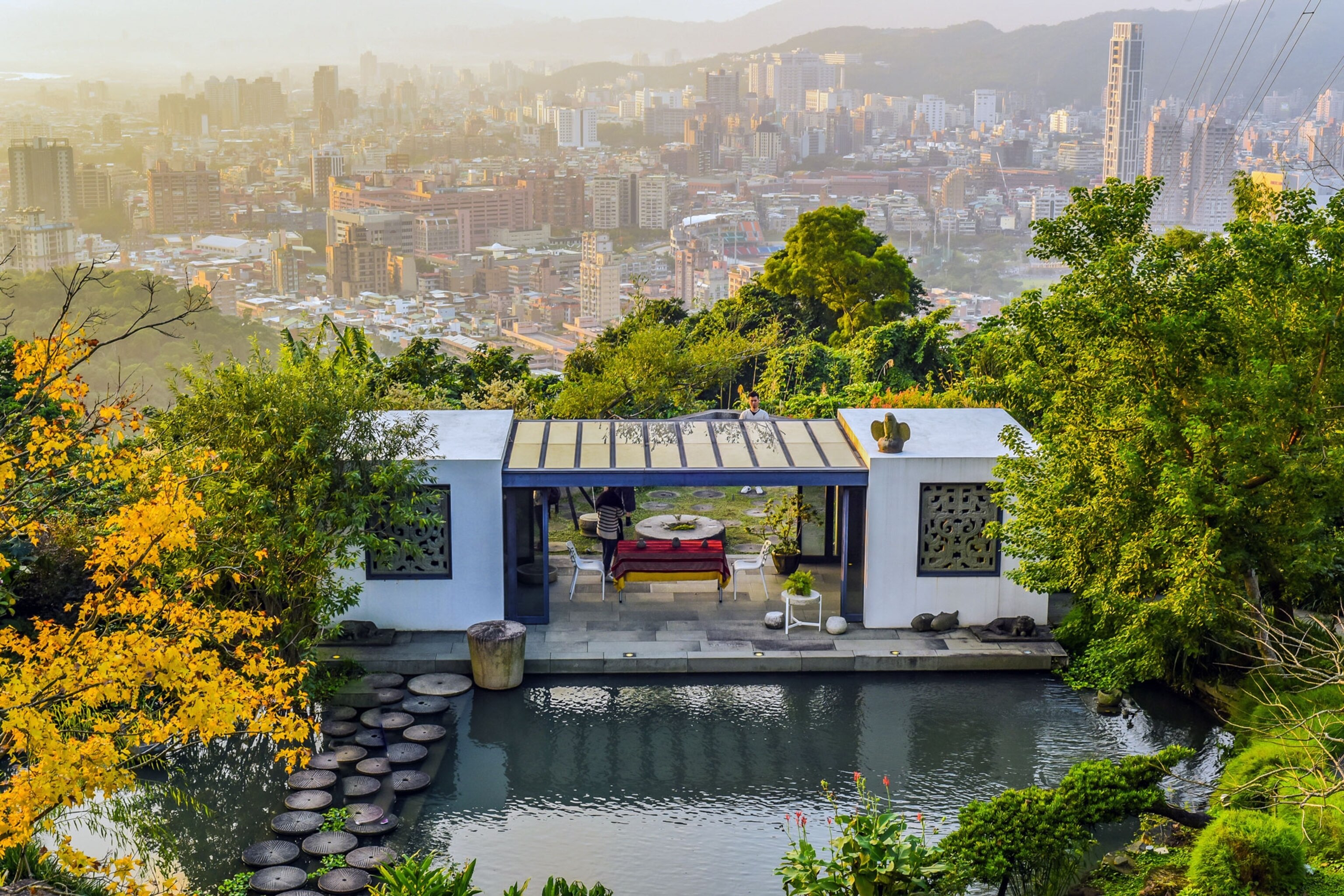 scenes from yangmingshan national park in taipei taiwan