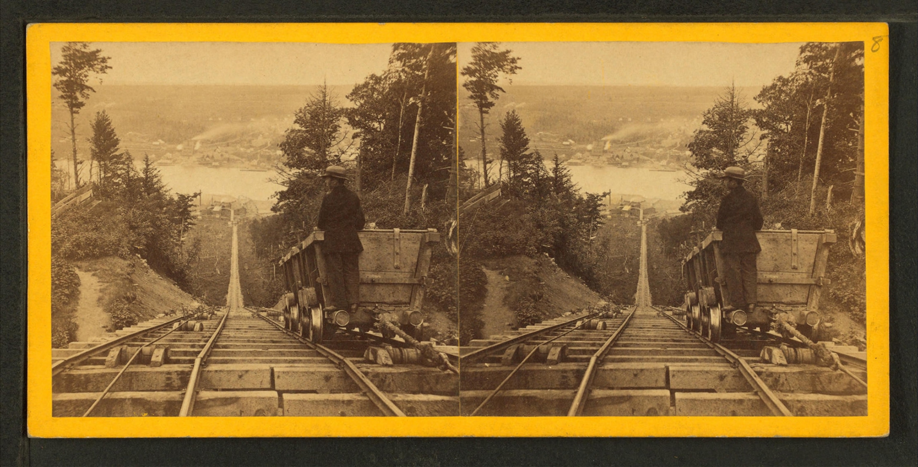 Hancock and Houghton, Michigan mine railcar, by Childs, B. F.