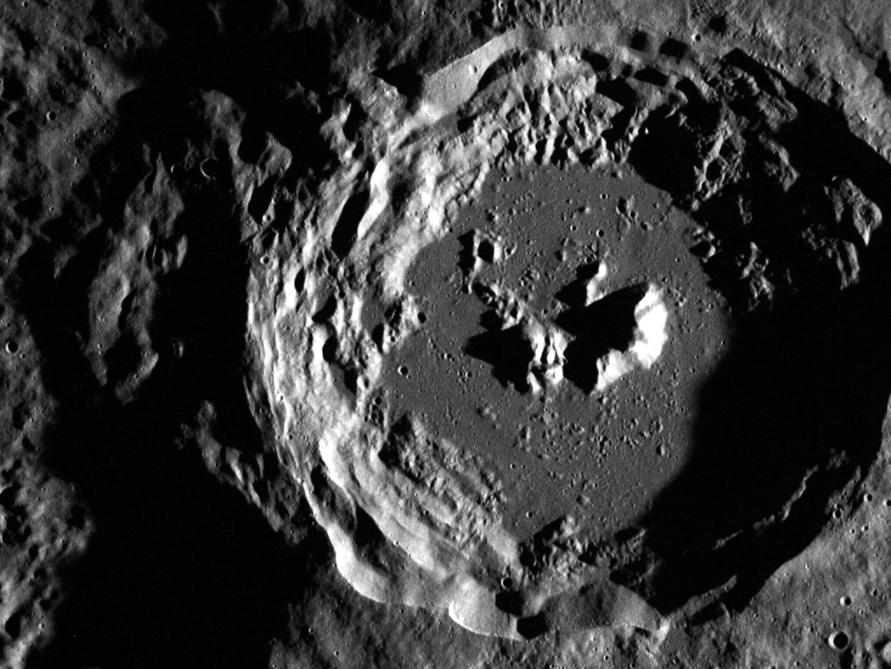 a crater on Mercury