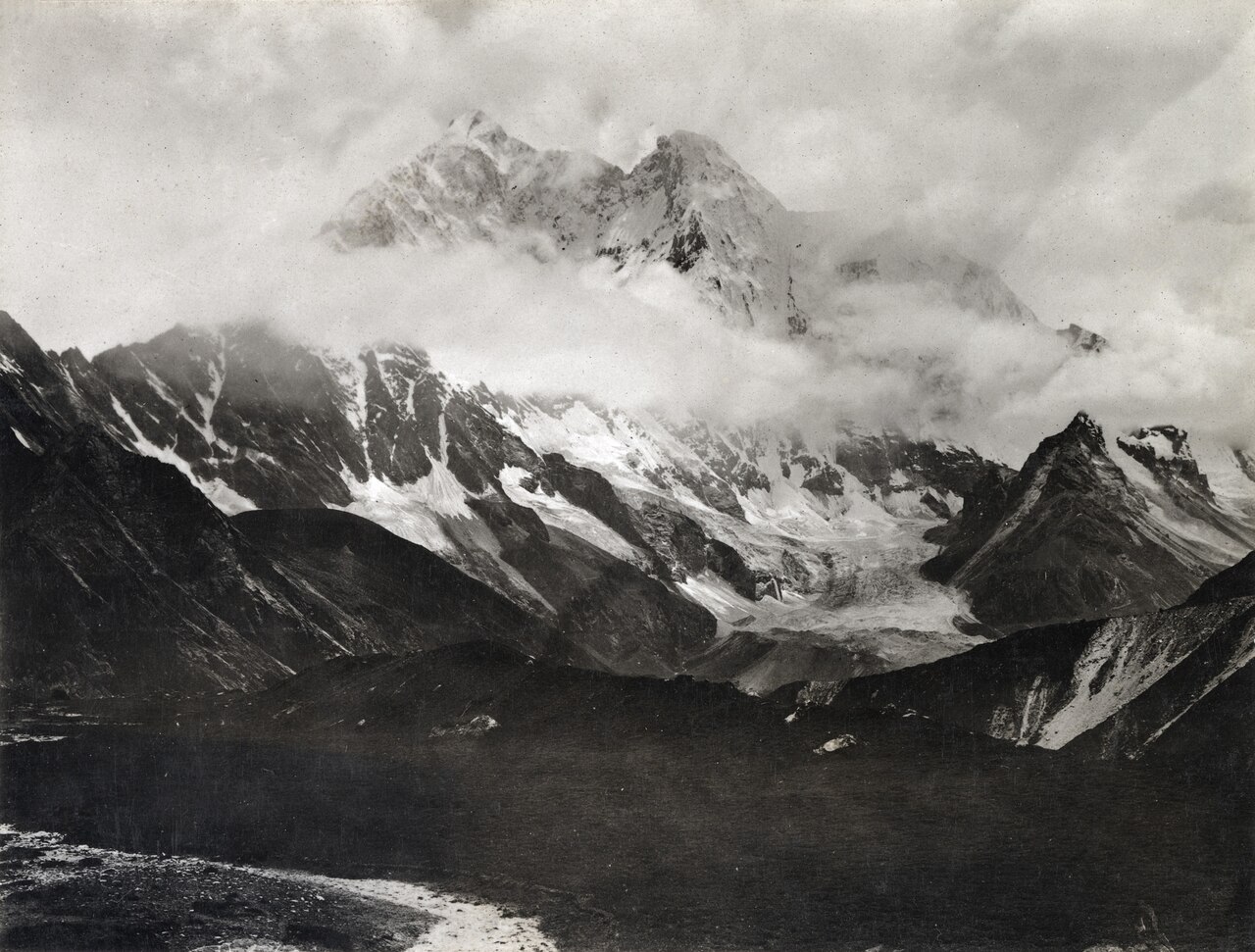Photo of mountain peaks