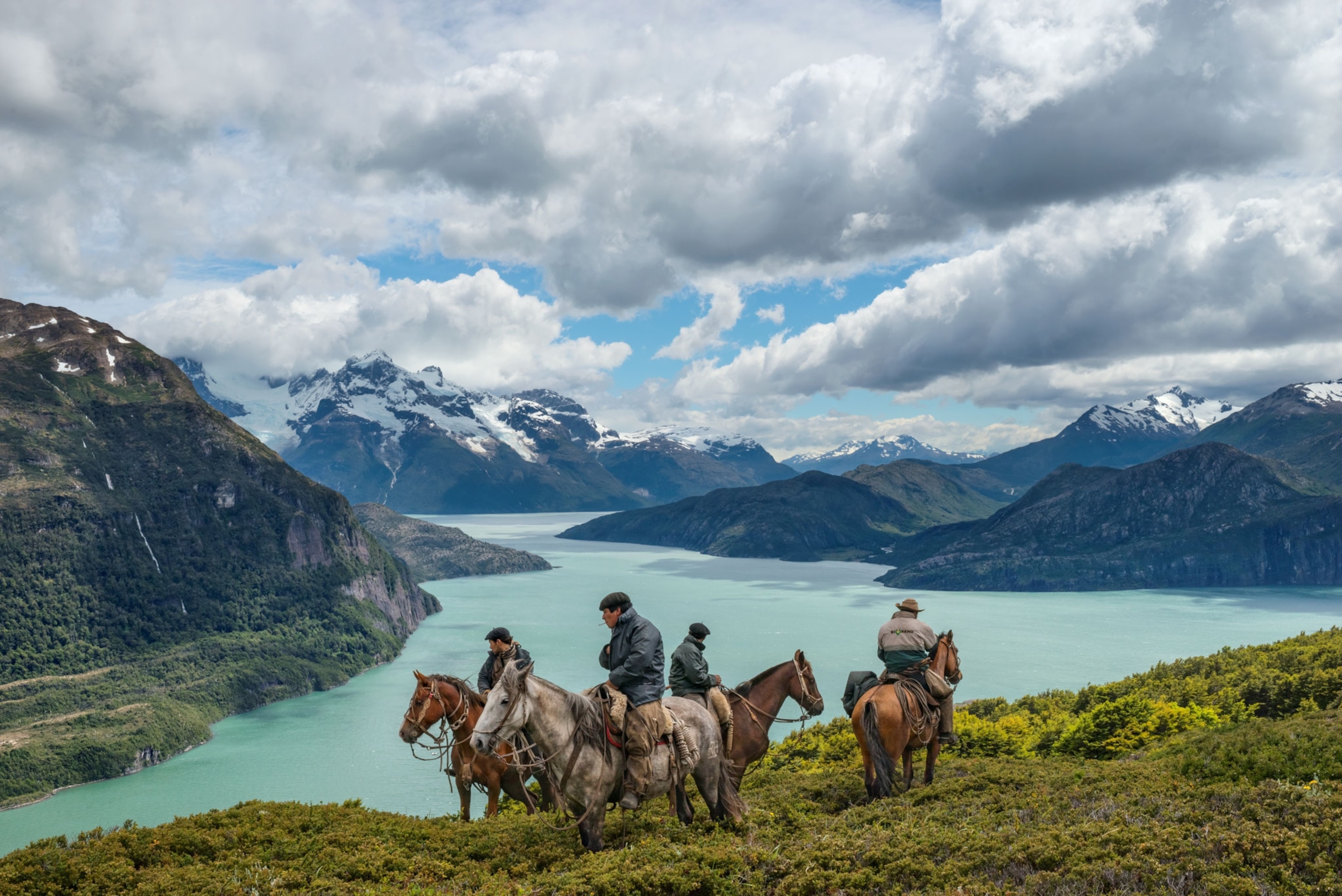 a group of cowboys in Patagonia, Chile