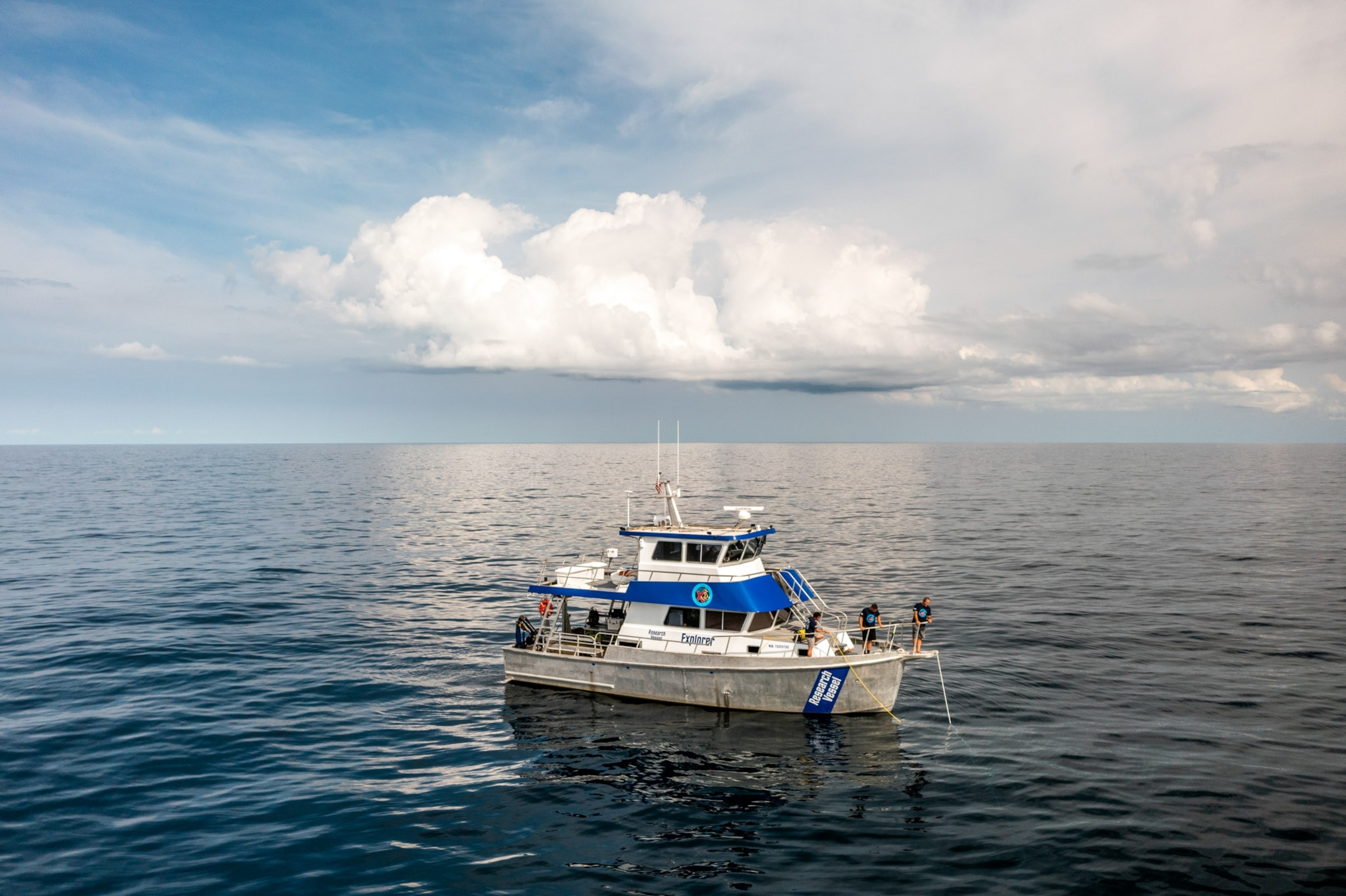 Research vessel.Atlantic.