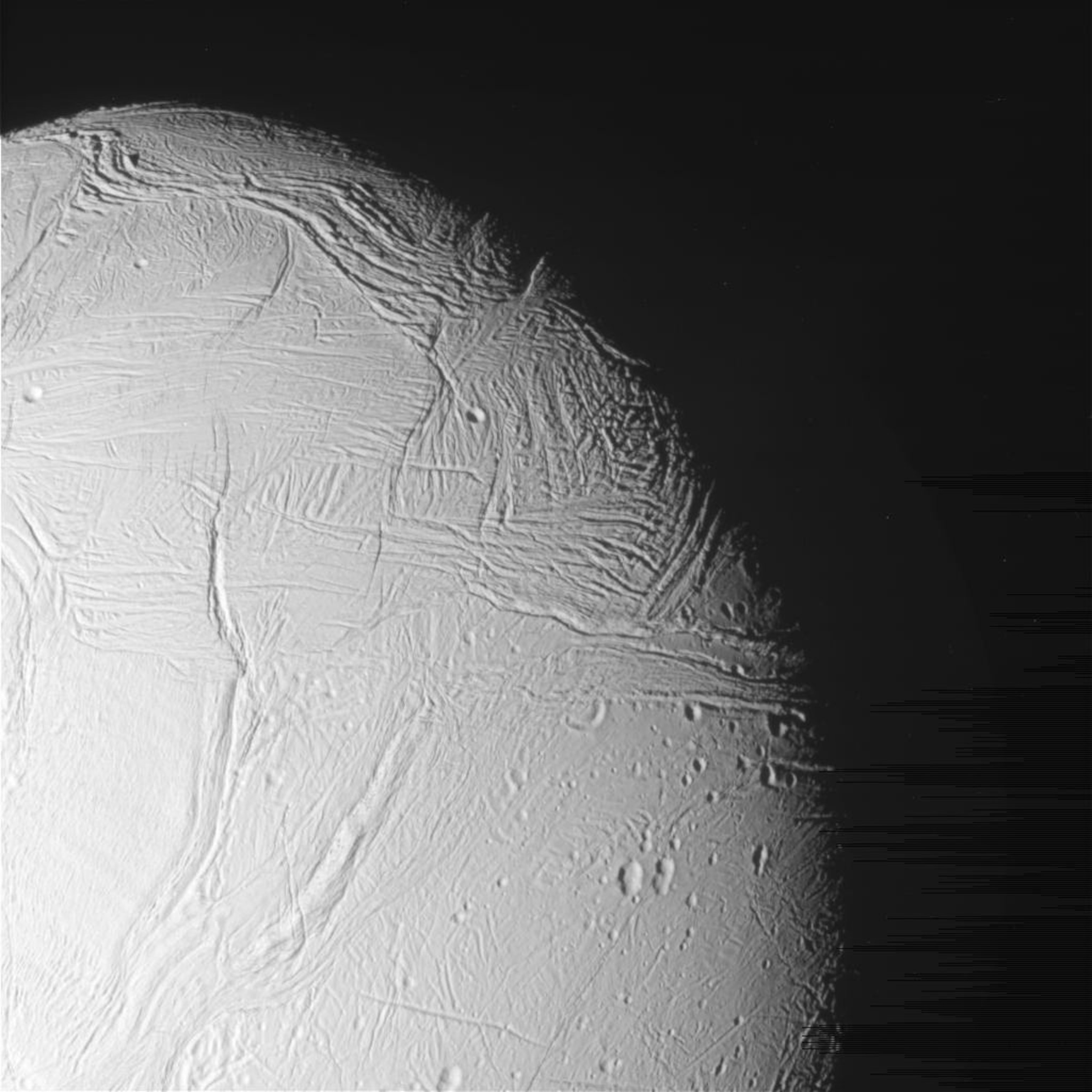 the textures of Enceladus