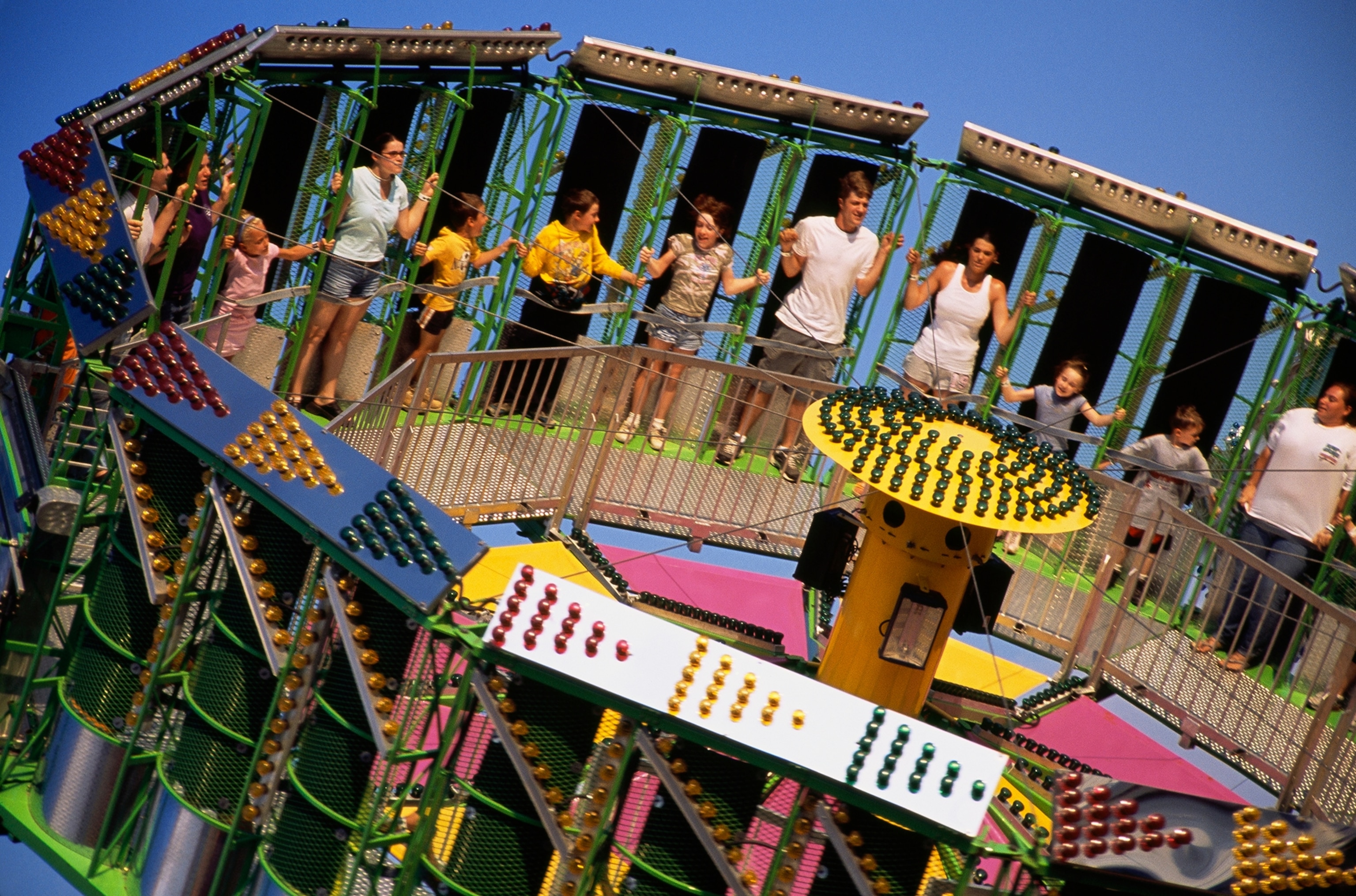amusement park ride at the Butler County Fair, in Pennsylvania