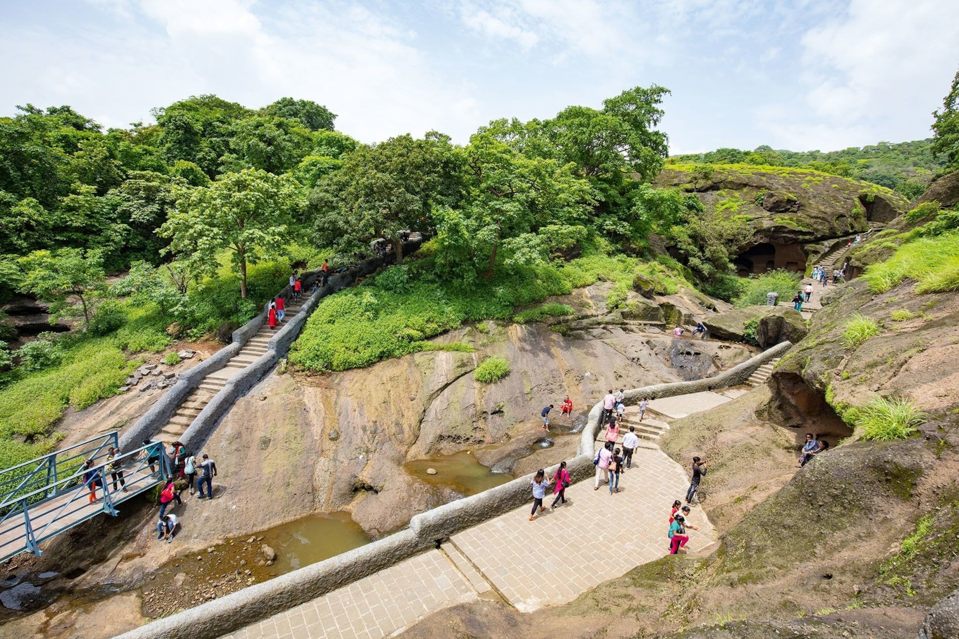 Kanheri Caves, a popular attraction in Sanjay Gandhi National Park. This is one of the very few national parks in the world that falls within a city’s boundary, and it makes up the majority of Mumbai’s green space.