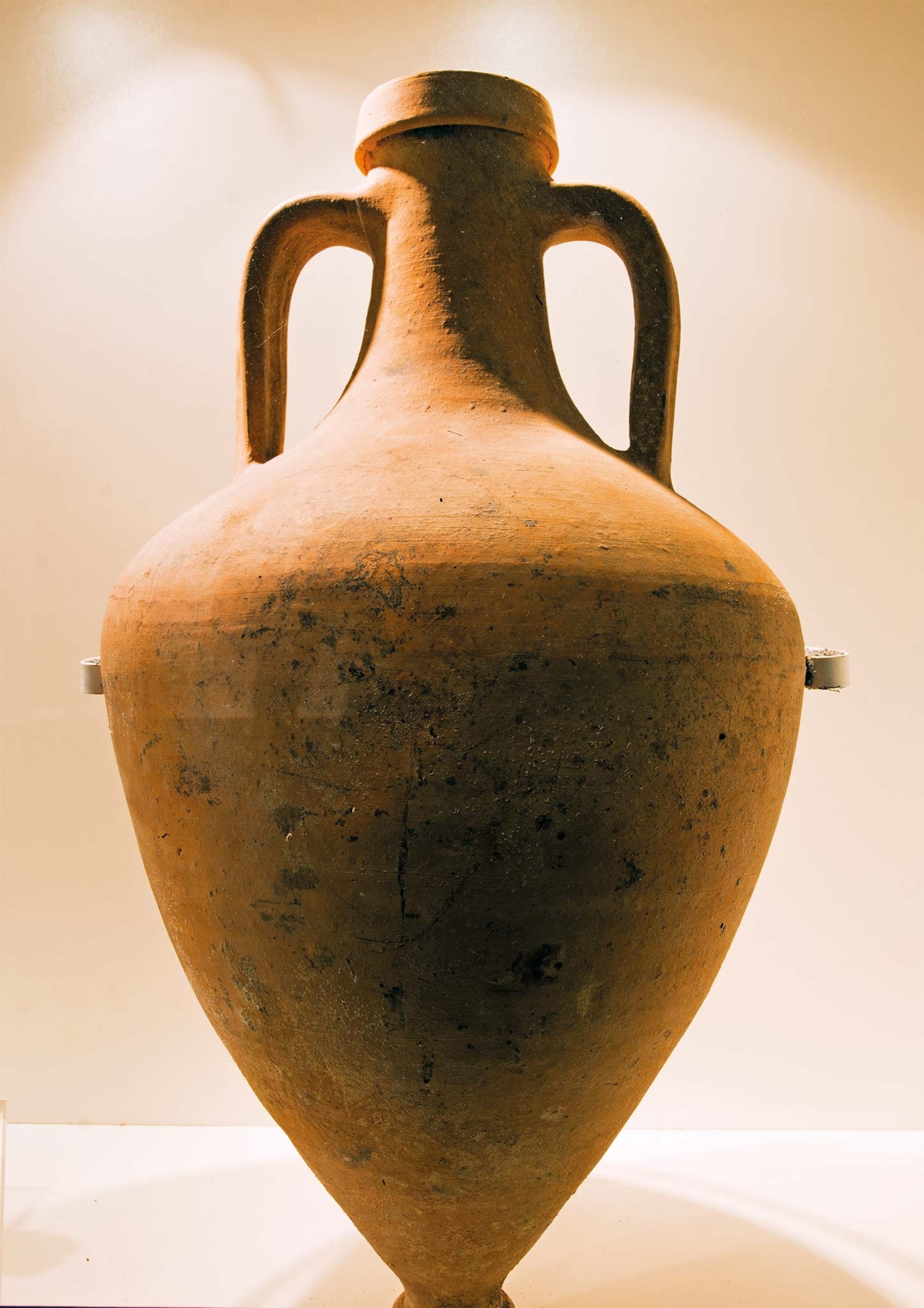 A ceramic amphora vase