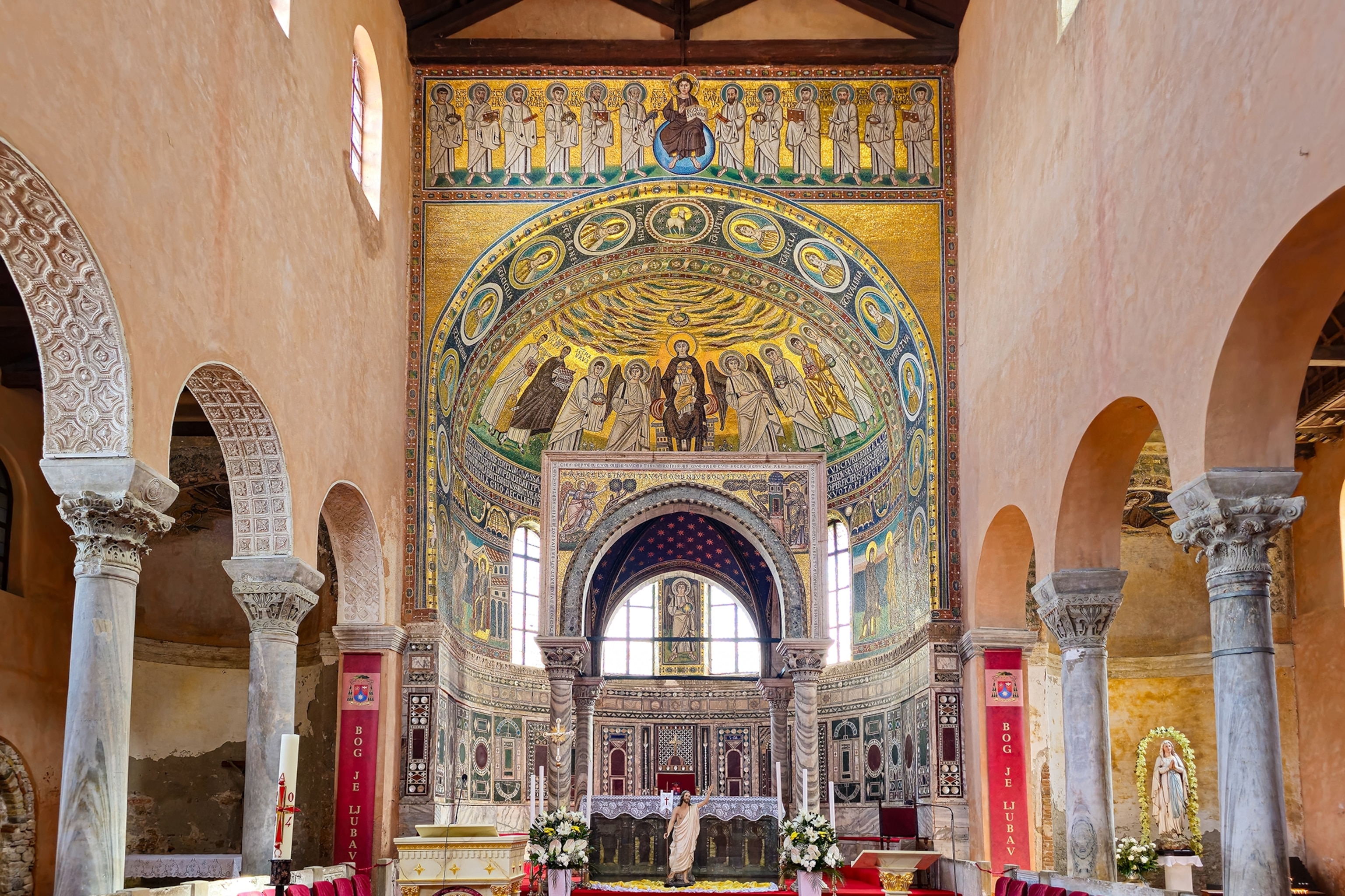 inside of a basilica