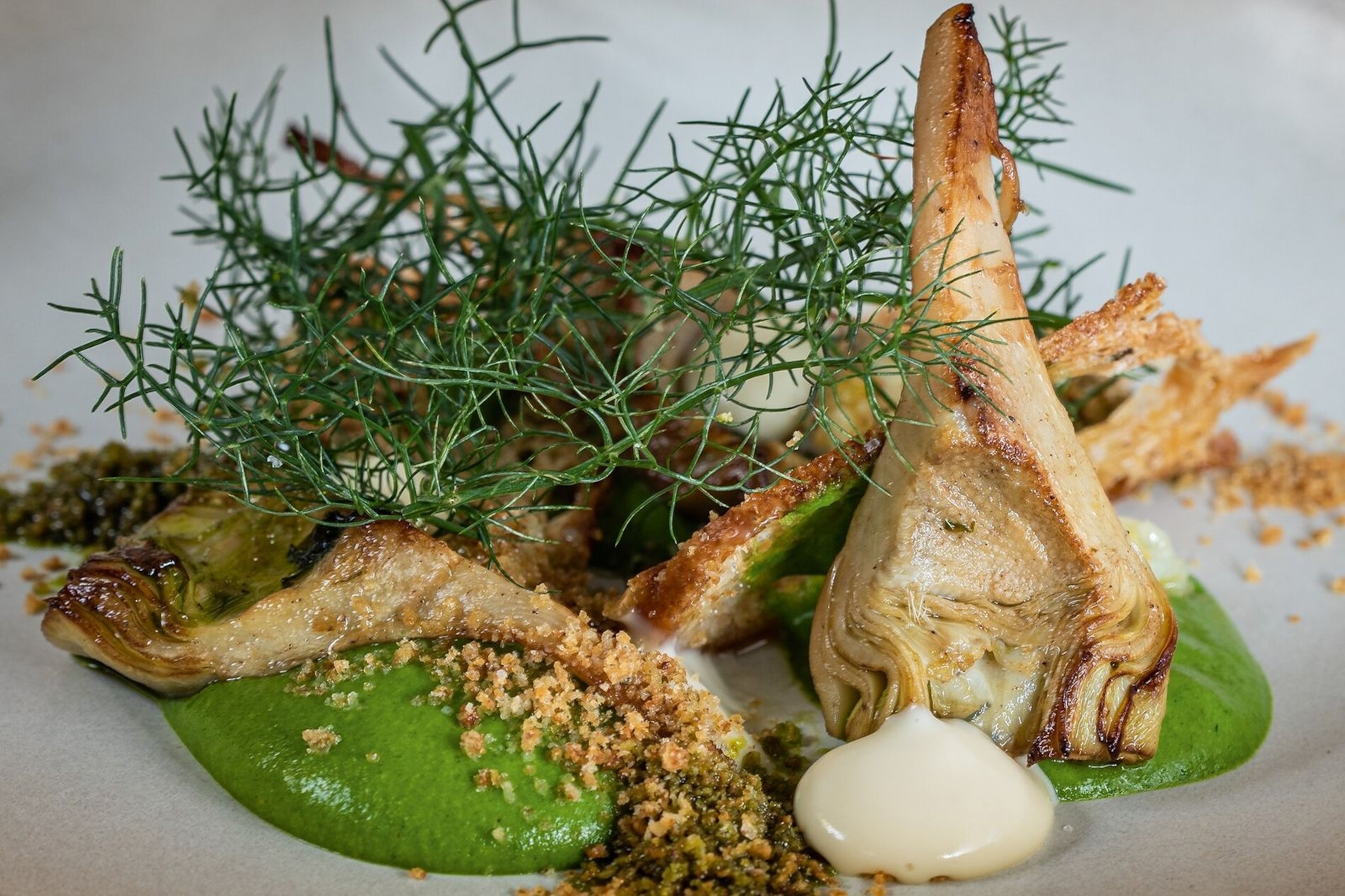 Artichokes with fennel and lime at Attla, a restaurant in the Alcântara district that serves dishes based around what farmers and fishermen have that day.