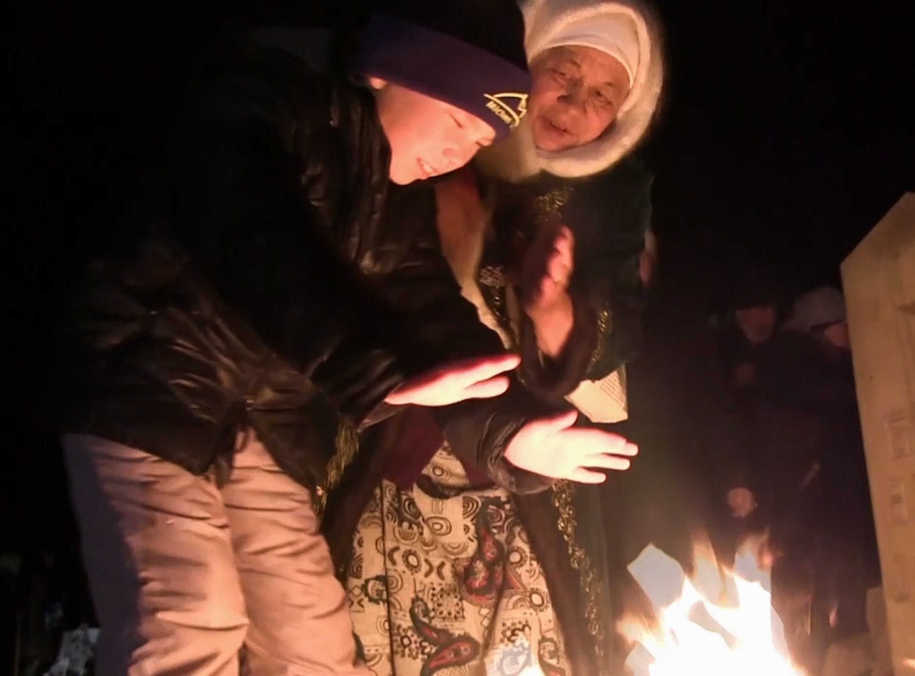 Cleansing themselves in sheep fat fires, pilgrims to the necropolis of Amir Khan, a certified sage, seek relief from medical ailments in Mangystau, Kazakhstan.