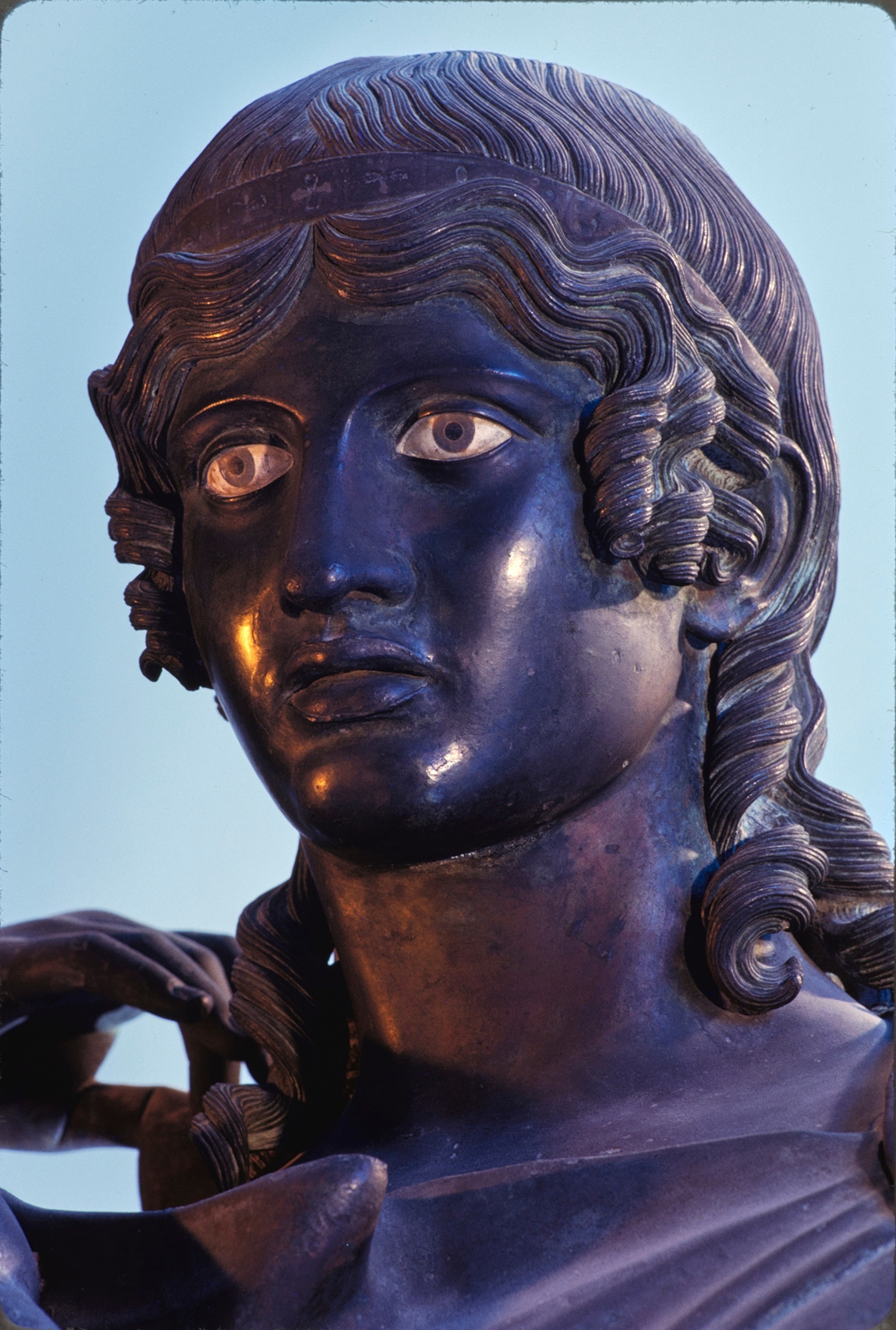 This statue was recovered near the ancient city of Herculaneum.