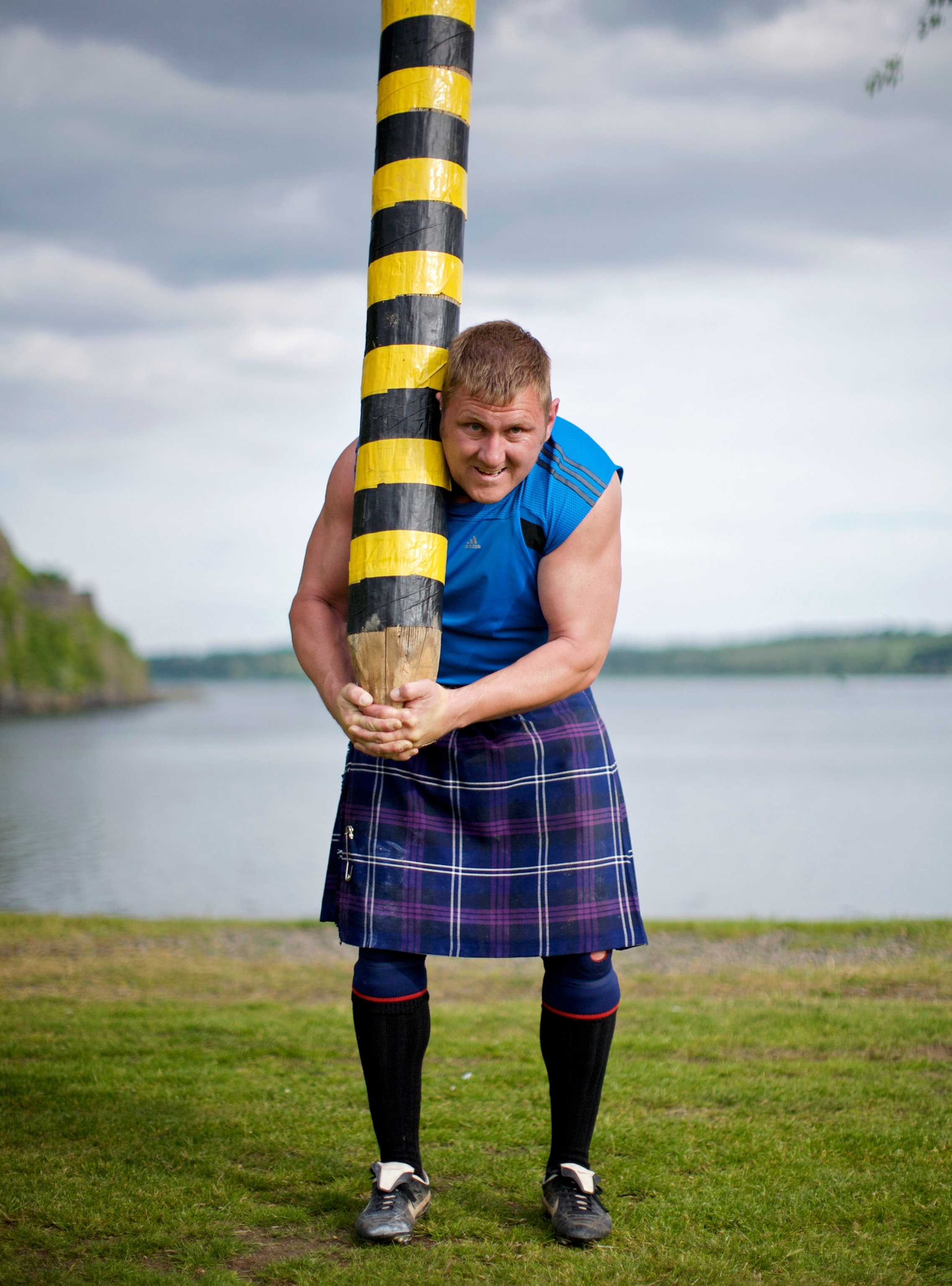 a highland games athlete, Scotland