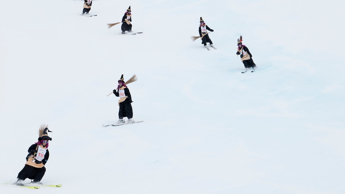 This Swiss region honors its heritage with a witch's ski race